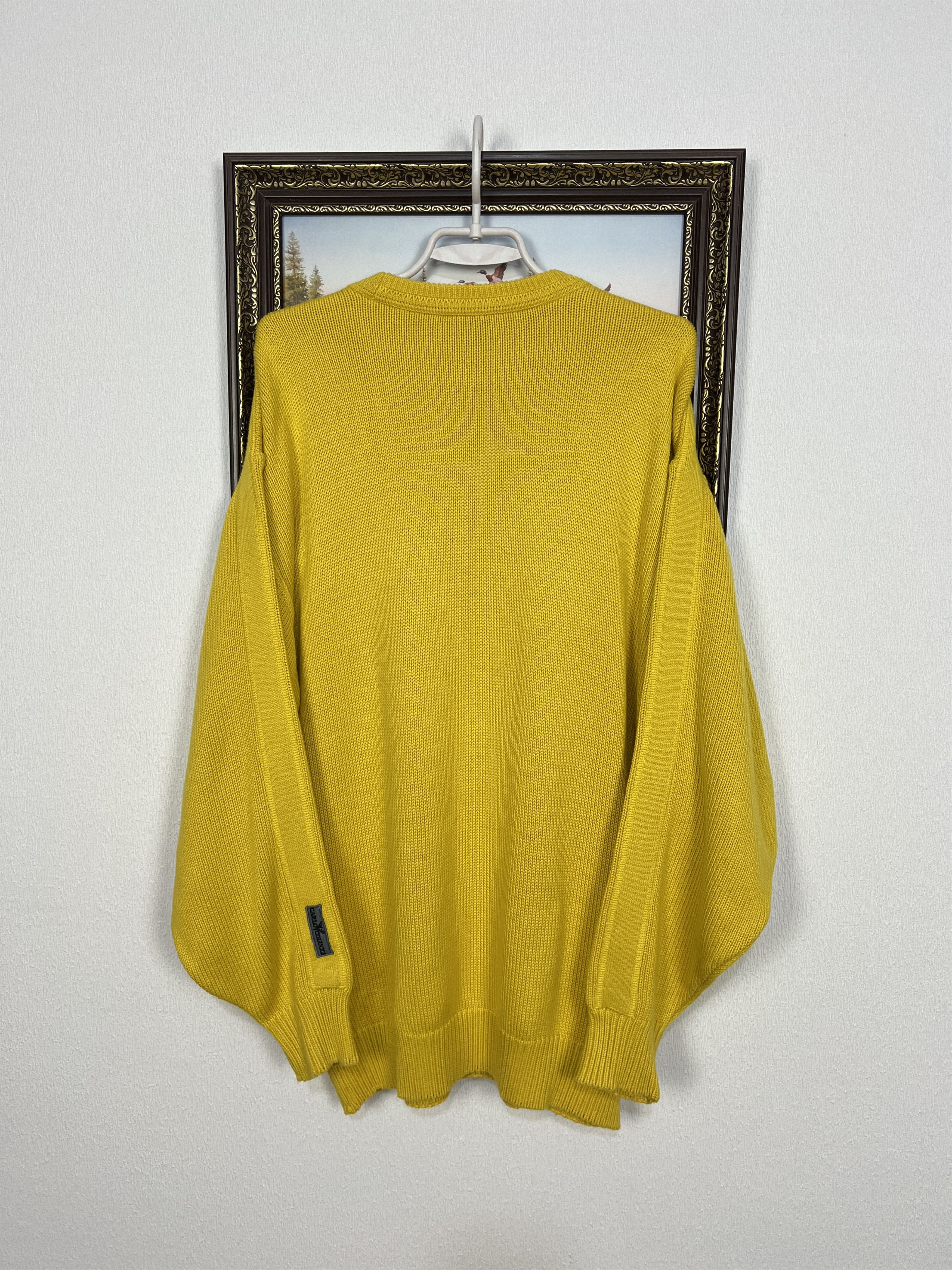 Carlo Colucci Vintage Carlo Colucci Yellow Knit Sweater Pullover Mens Size US XL / EU 56 / 4 - 10 Thumbnail
