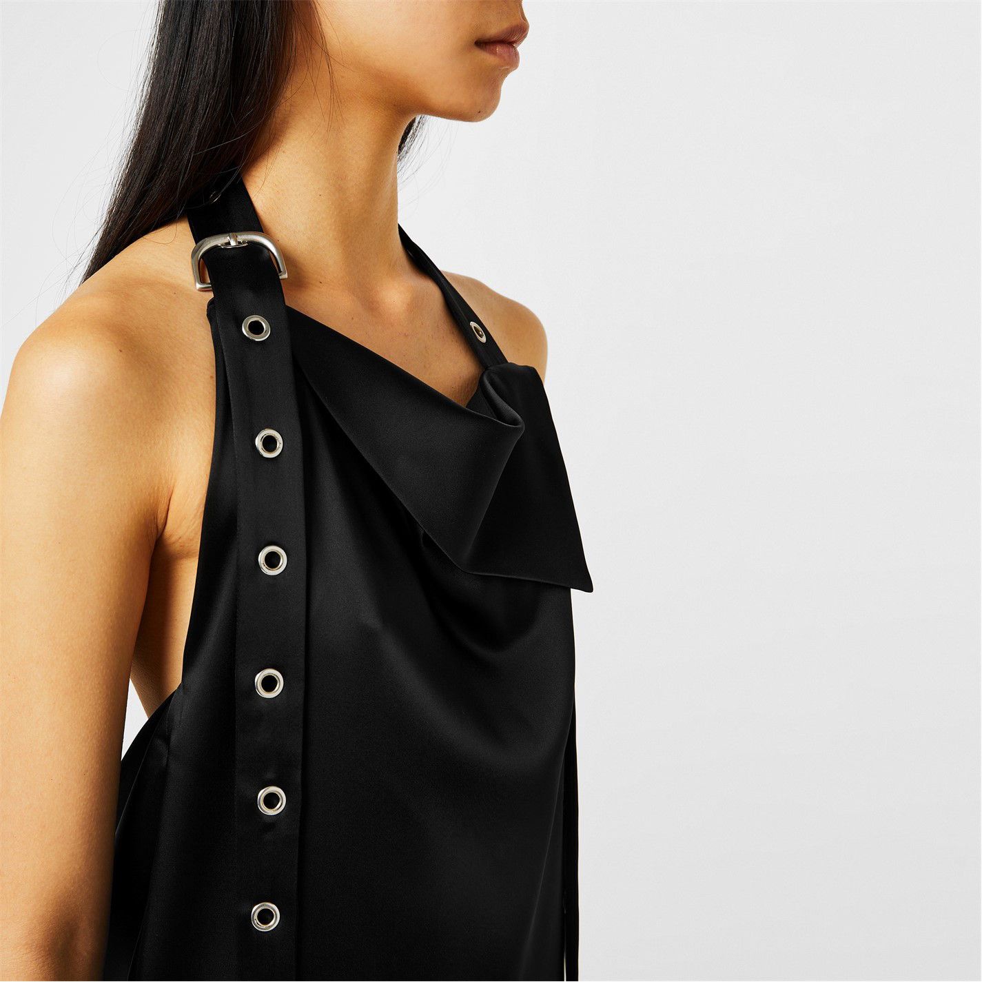Off-White o1y1125 Maxi Dress in Black Size S / US 4 / IT 40 - 3 Thumbnail