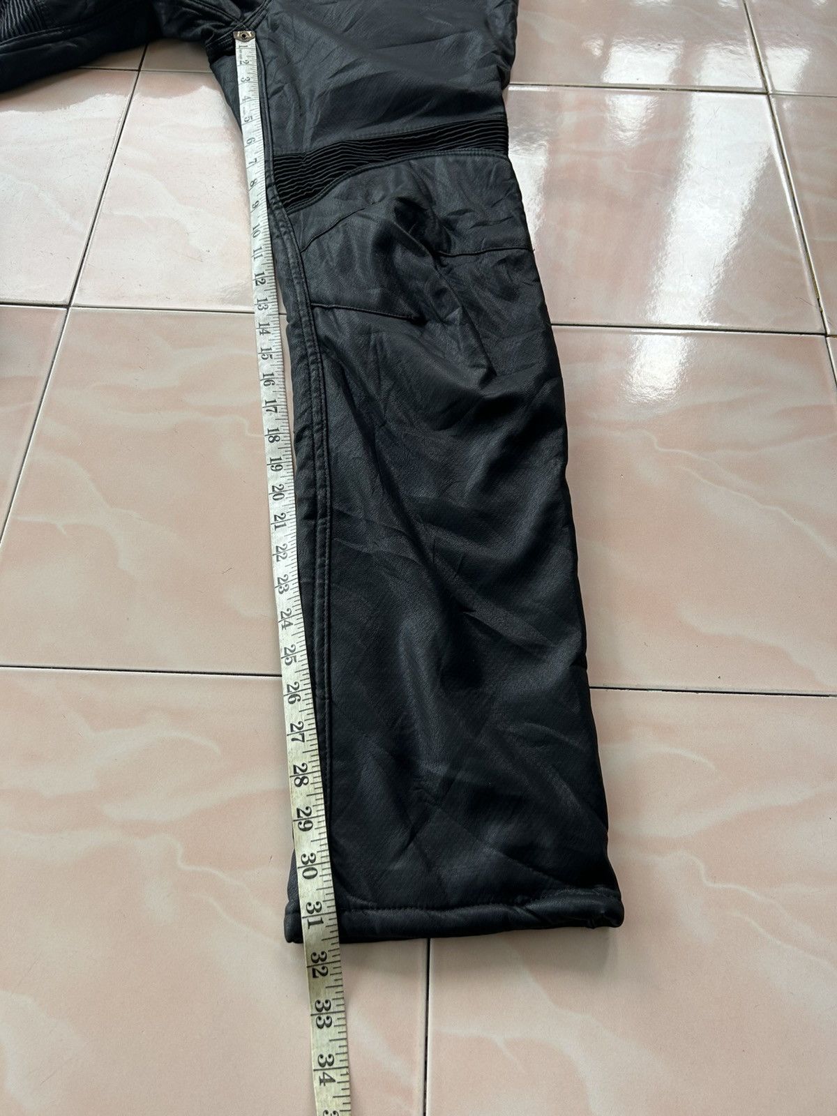 Leather Field Core PU Leather Fleece Lining Biker Pant Size US 32 / EU 48 - 9 Thumbnail
