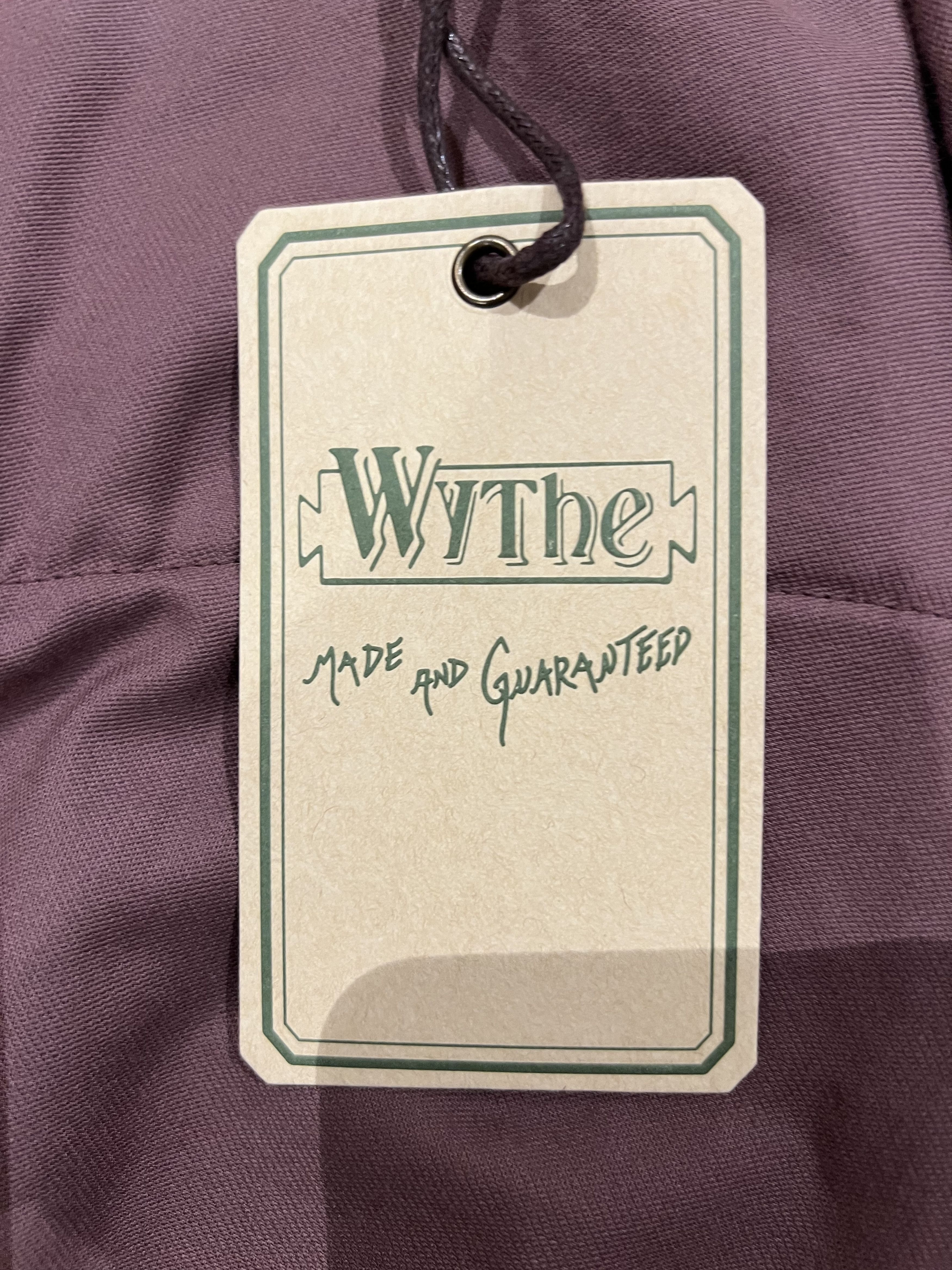 WYTHE 💚 Wythe Velvet Pearlsnap Shirt Plum Large NEW Size US L / EU 52-54 / 3 - 15 Thumbnail