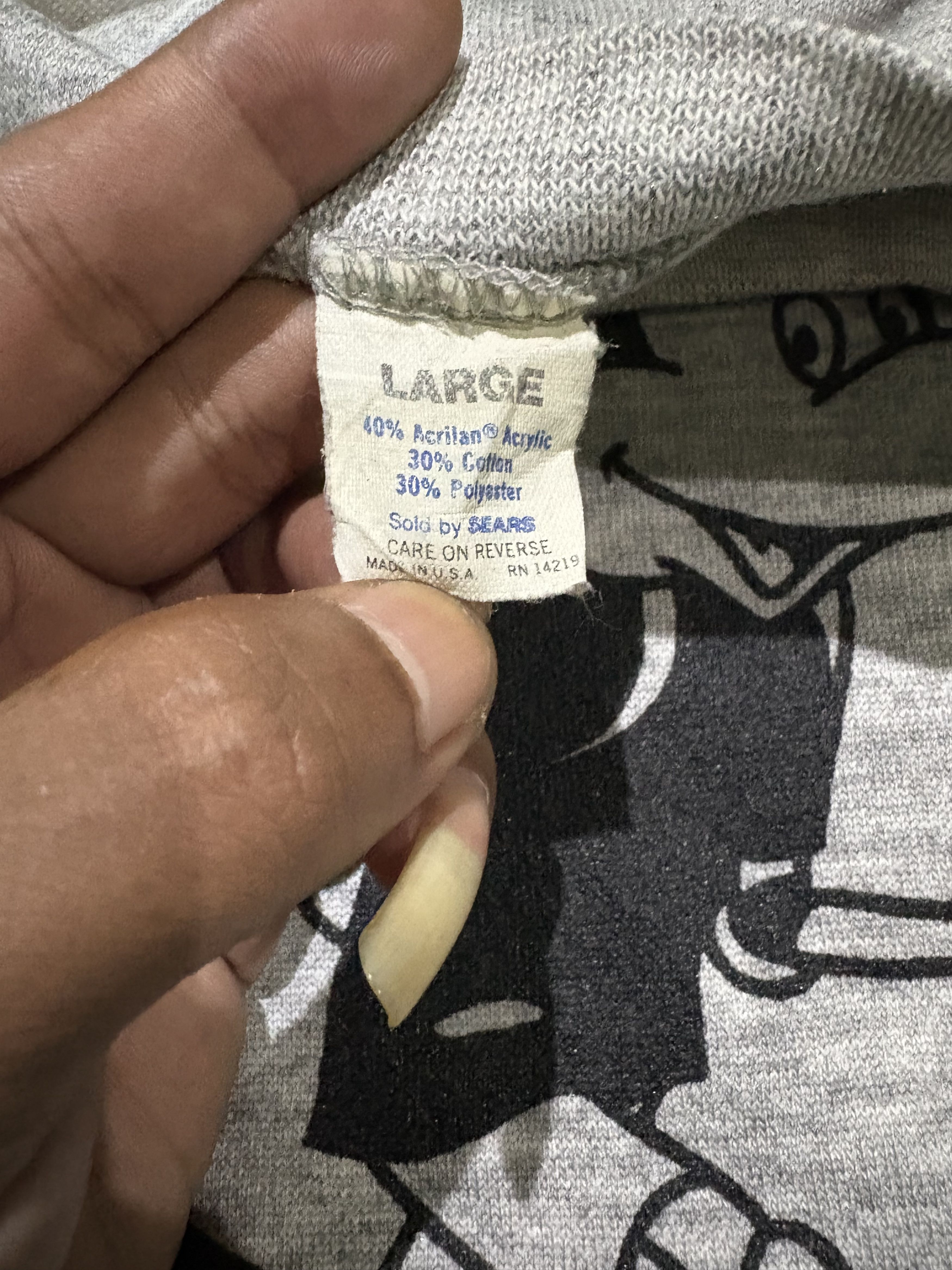 Sears Vintage 70-80s SEARS fuck you Art sweatshirt Size US L / EU 52-54 / 3 - 3 Thumbnail