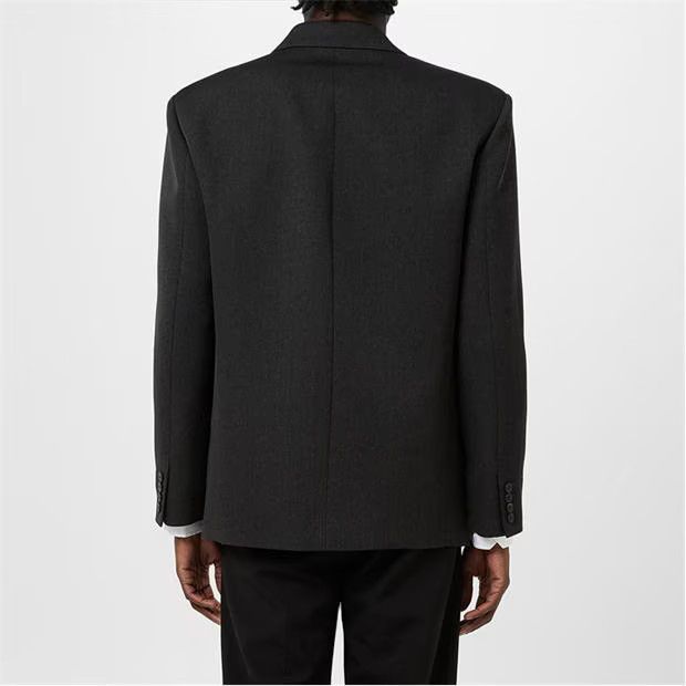 o1g2r1mq0724 Double Breasted Label Jackets in Black
