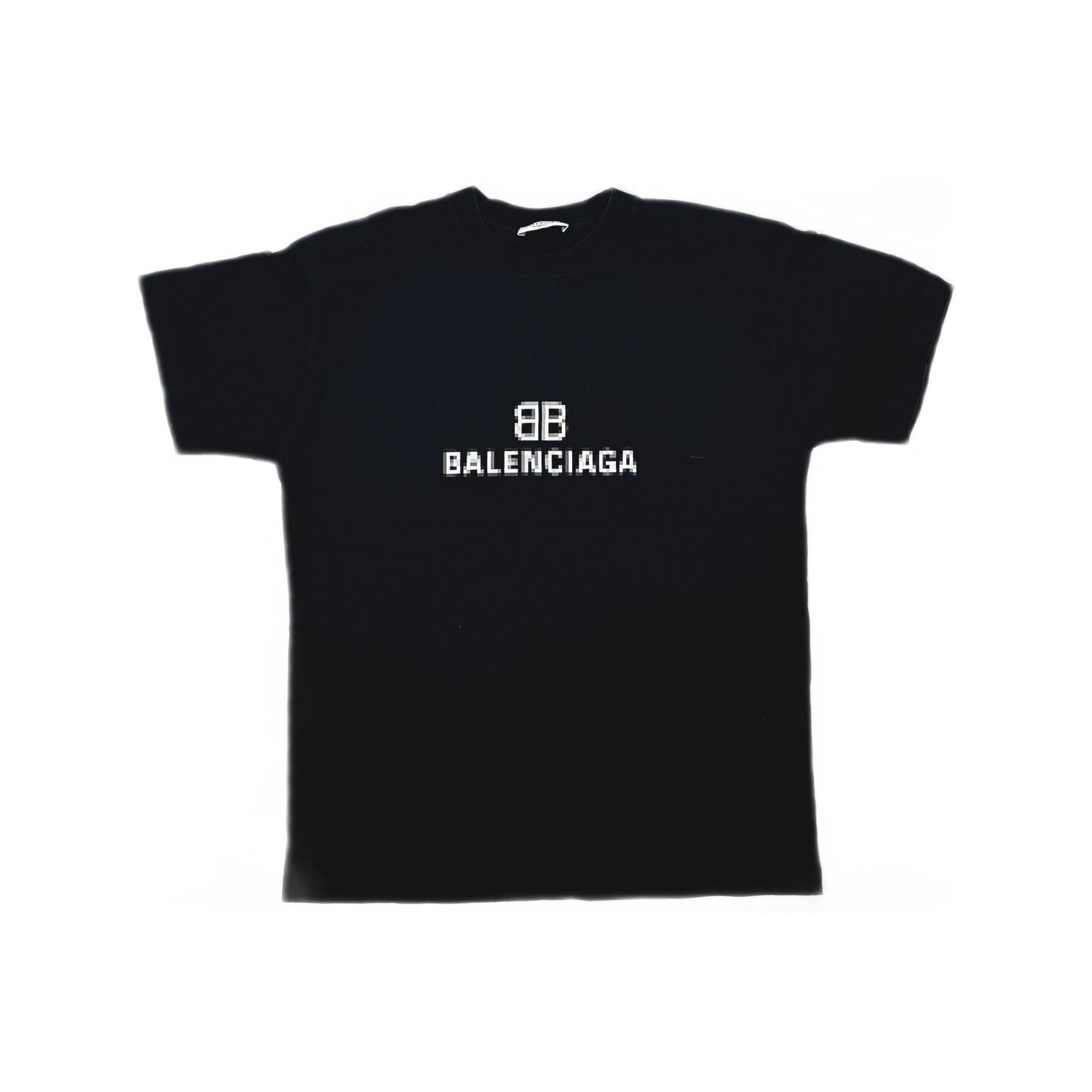 Balenciaga Balenciaga Pixelated BB Logo T-Shirt Size S Size US S / EU 44-46 / 1 - 1 Thumbnail
