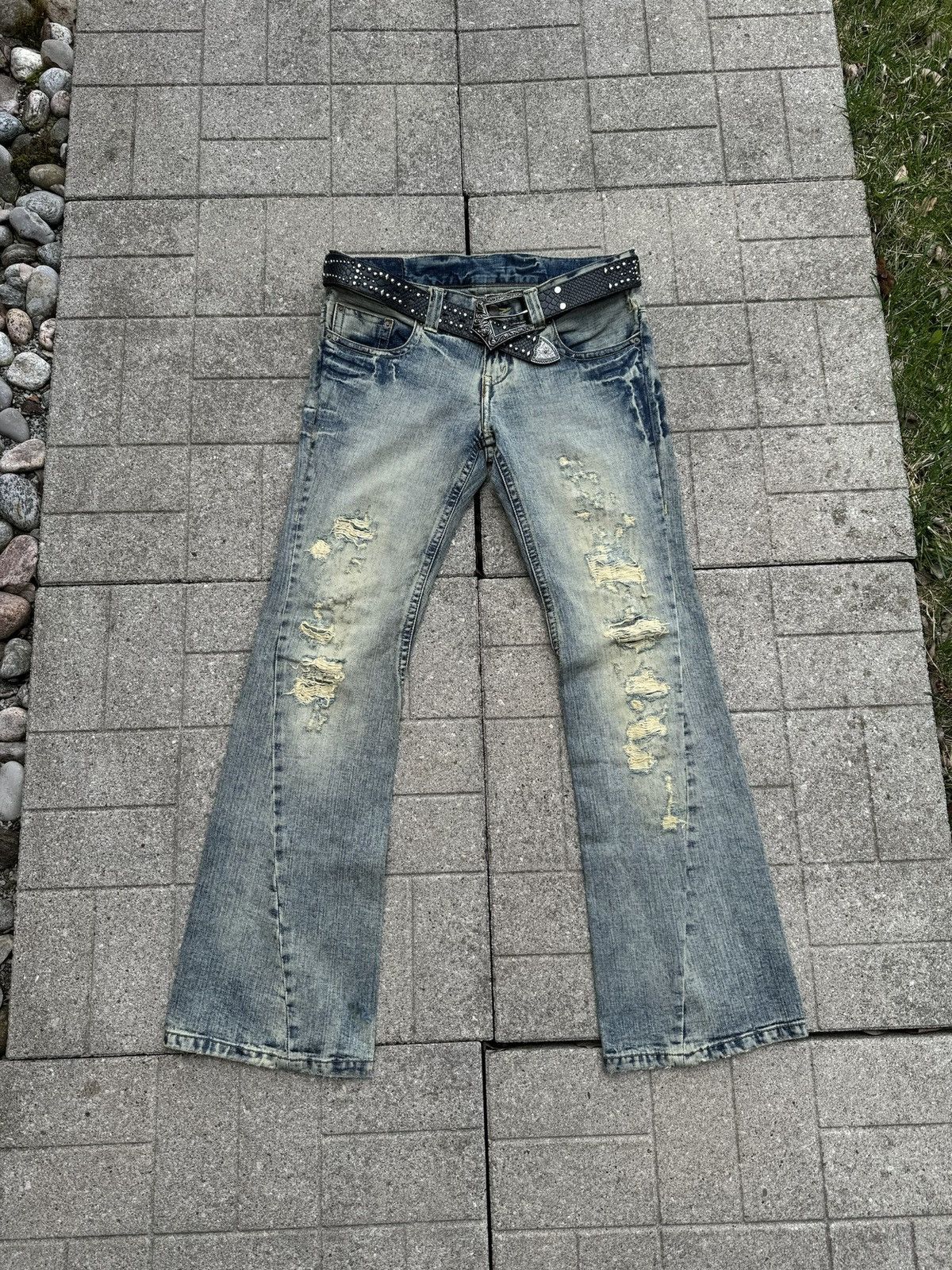 Tornado Mart Wash Flared Denim