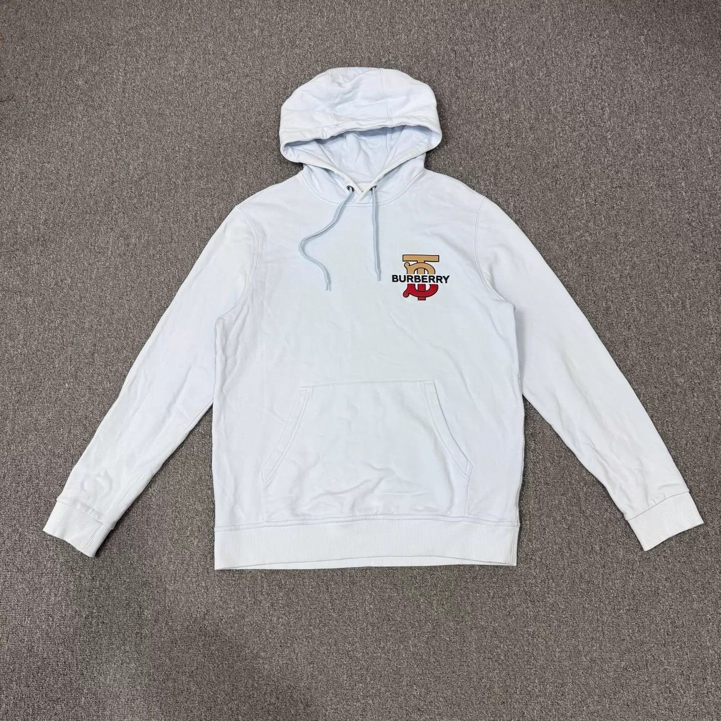 Burberry Blue Hoodie with Drawstring and Front Pocket - Size M Size US M / EU 48-50 / 2 - 1 Thumbnail