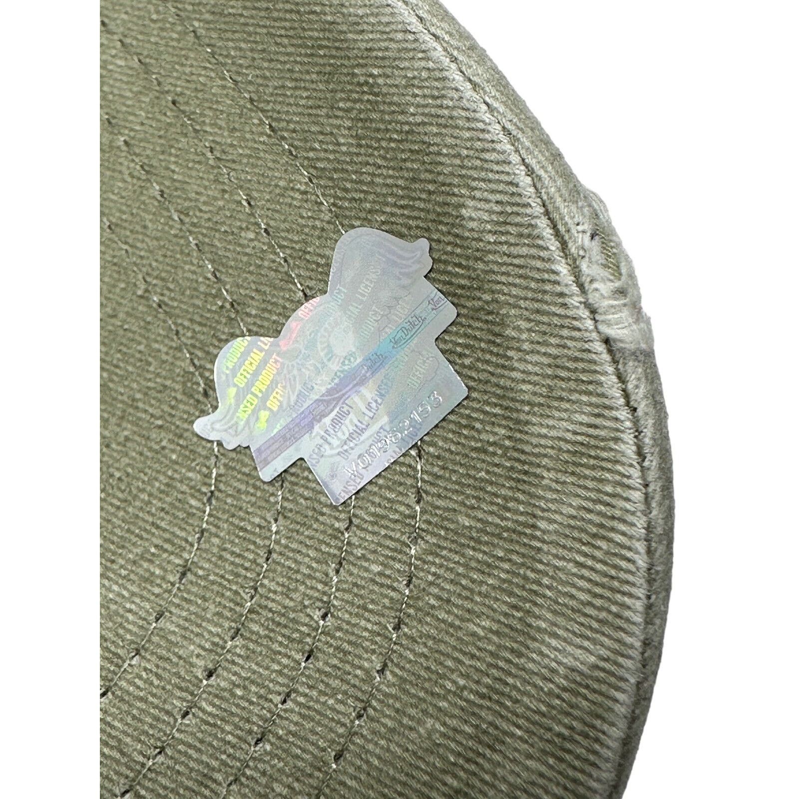 Von Dutch Von Dutch Strapback Hat Washed Green Sage Distressed Dad Cap Size ONE SIZE - 7 Thumbnail