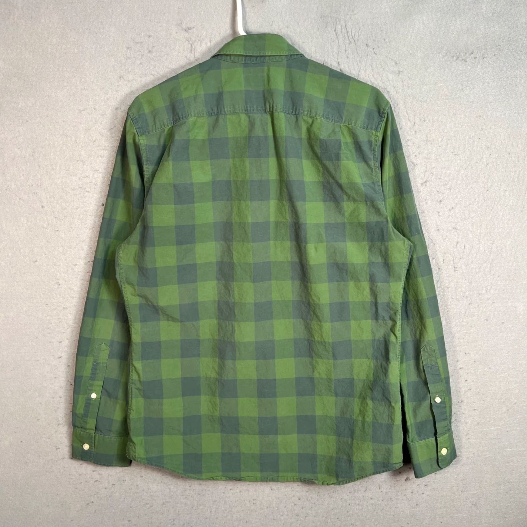 Jack Wills Jack Wills Mens Size Medium Green Plaid Button-Up Shirt 100% Cotton Long Sleeve Button-Up Shirt Mens Regular Fit Casual Pockets Size US M / EU 48-50 / 2 - 2 Thumbnail