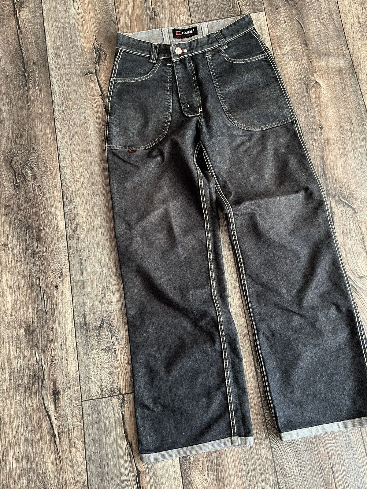 Fubu Vintage Fubu Logo Carpenter Baggy Reversible Denim Jeans Size US 30 / EU 46 - 4 Thumbnail