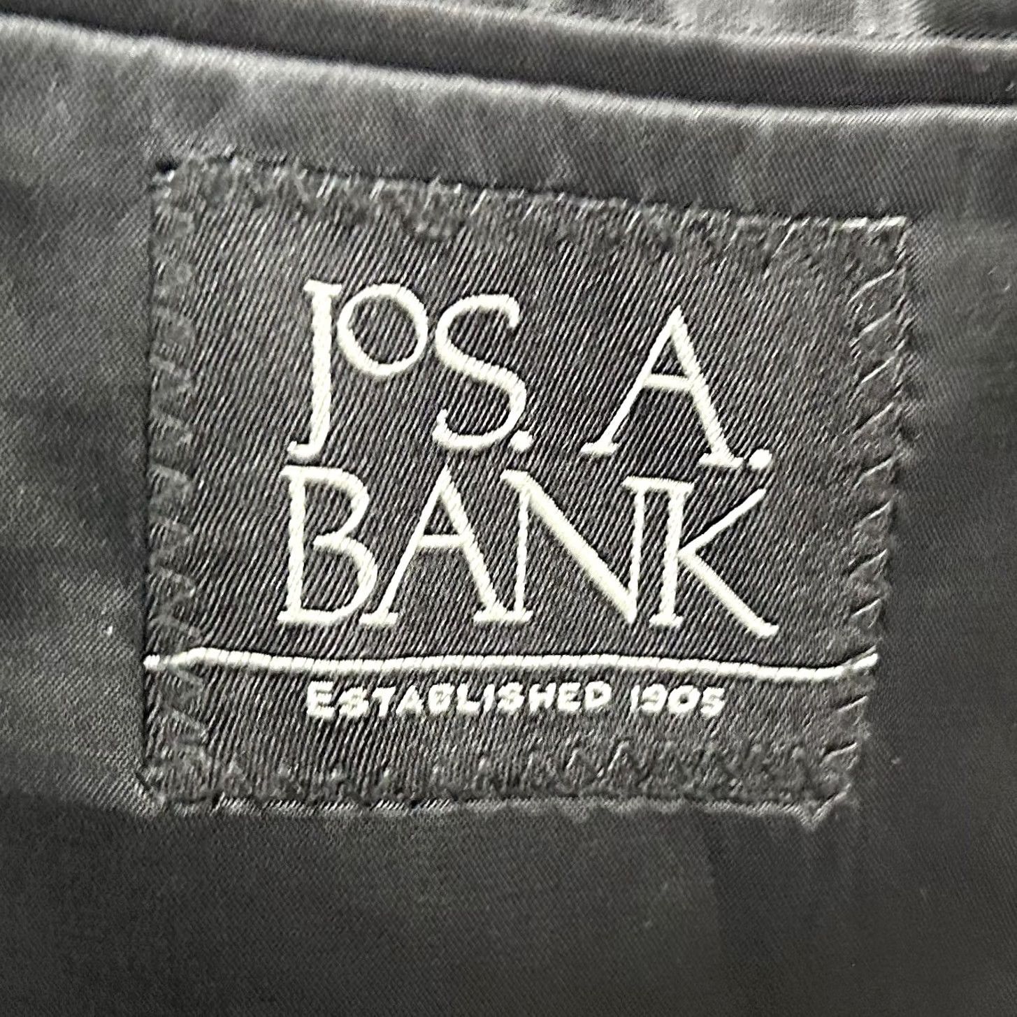 Jos. A. Bank Jos A Bank Sport Coat 50R Wool Black Two-Button Single-Breasted Lined 100% Wool Formal Mens Size US M / EU 48-50 / 2 - 3 Thumbnail