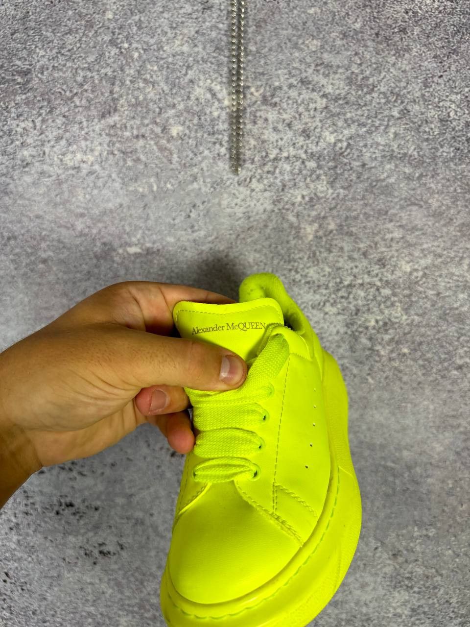 Alexander McQueen Alexander McQueen Oversized Kid's Neon Green Sneakers 29 Sz Size US 4 / IT 34 - 11 Thumbnail