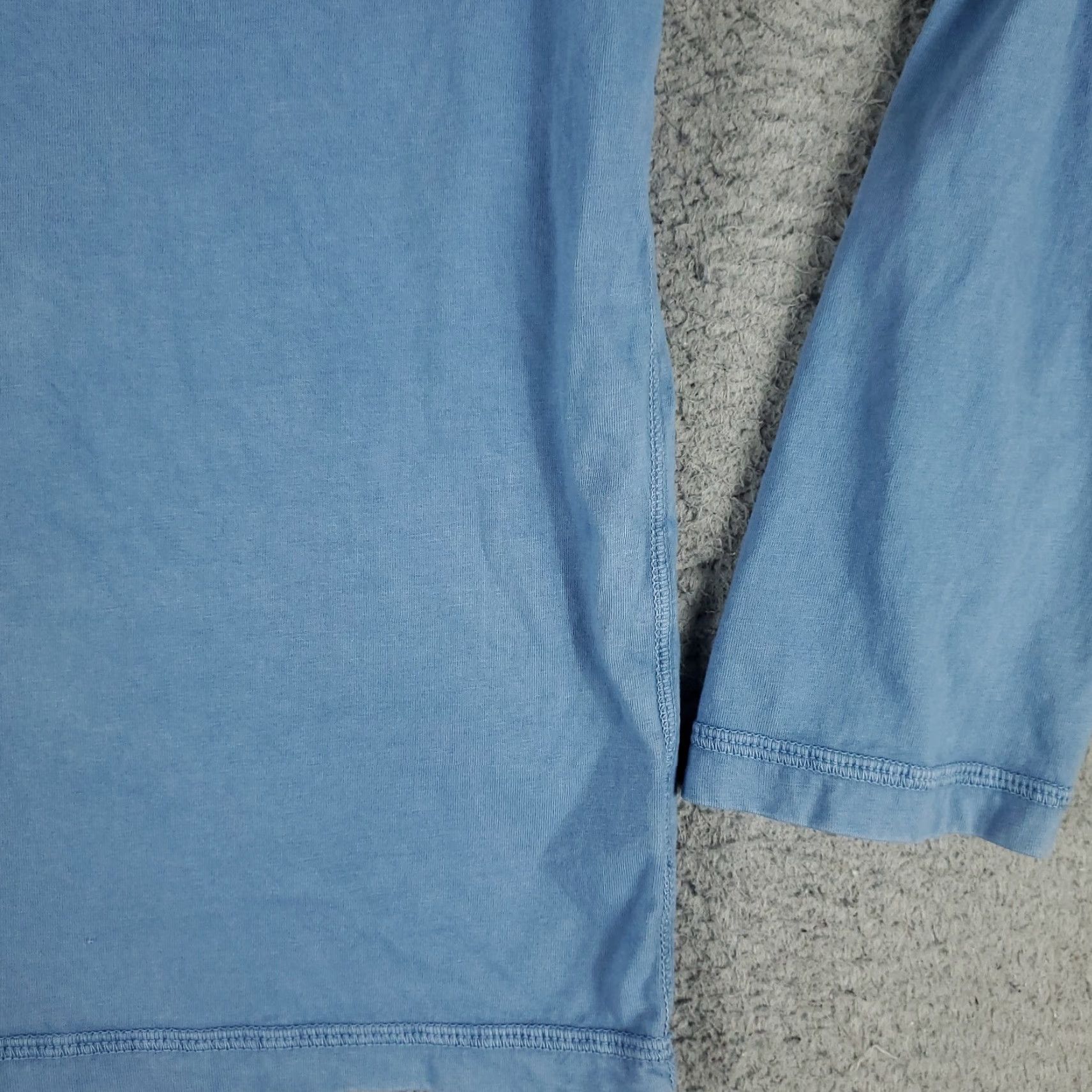 UNTUCKit UNTUCKit Blue Henley Long Sleeve T-Shirt Men's Size XL Casual Modern Sports Size US XL / EU 56 / 4 - 4 Thumbnail