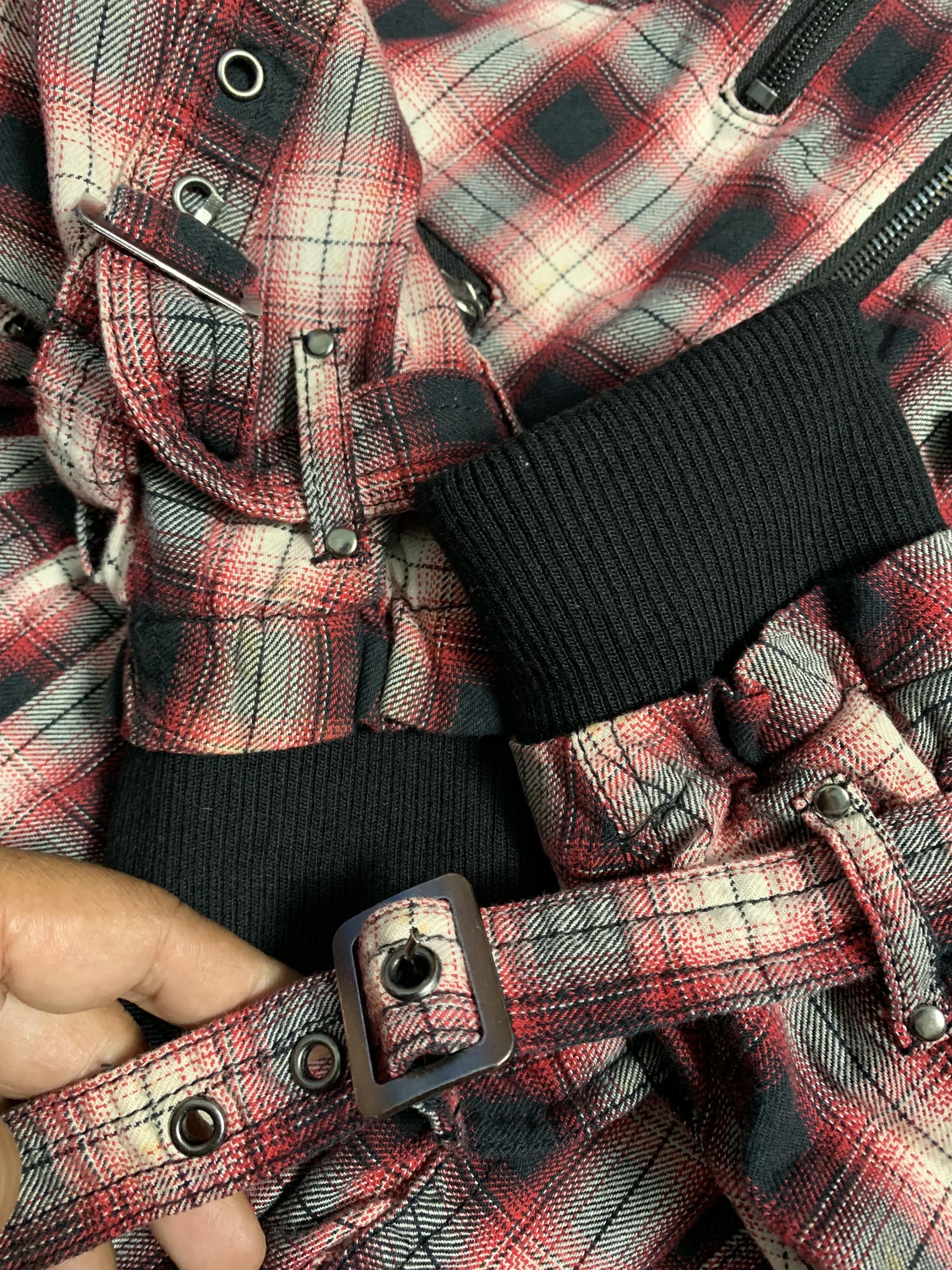 Japanese Brand Bareback Realdress Tartan Double layer zipper Punk Jacket Size US L / EU 52-54 / 3 - 6 Thumbnail