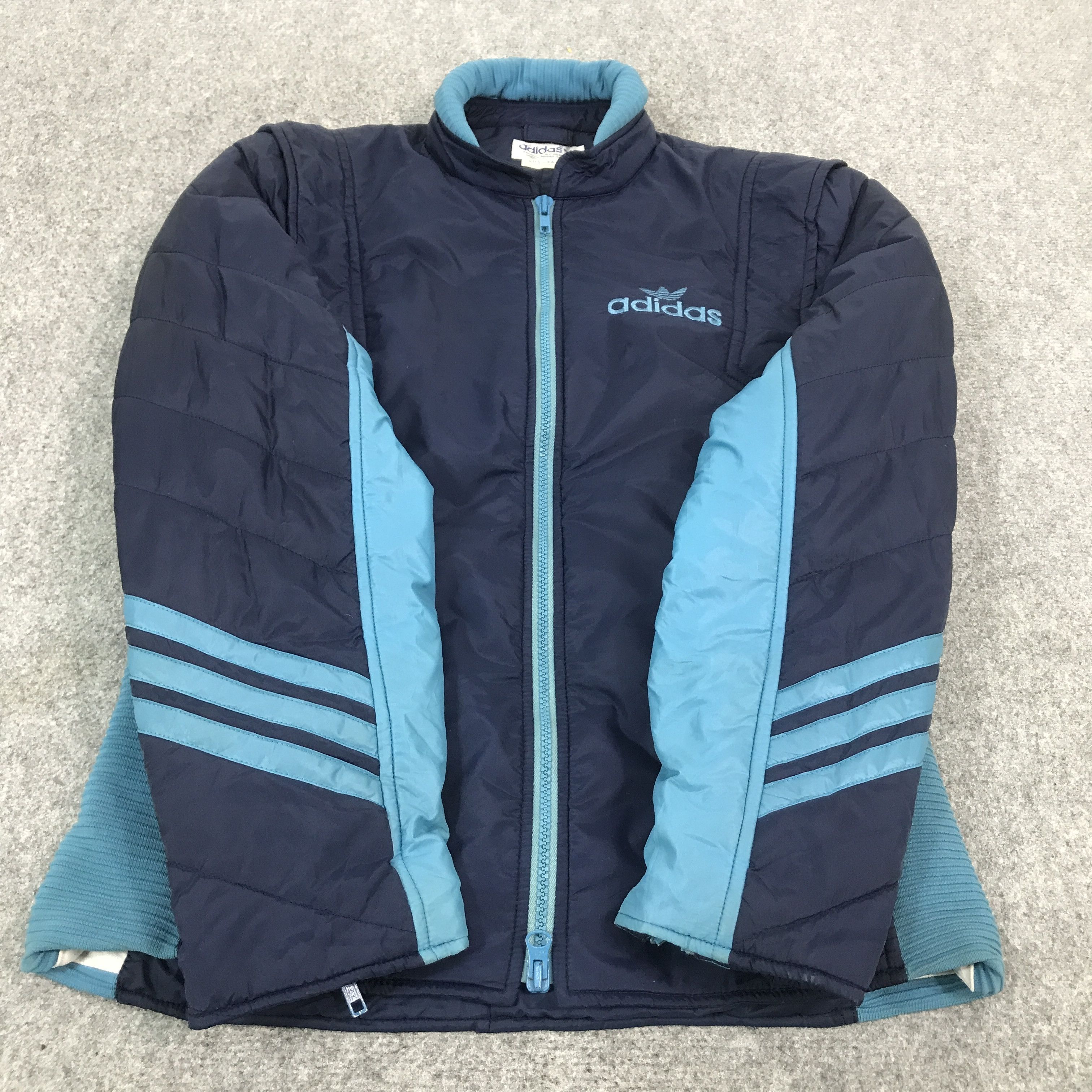Adidas × Vintage 90s ADIDAS ZIPPER JACKET Size US L / EU 52-54 / 3 - 8 Thumbnail