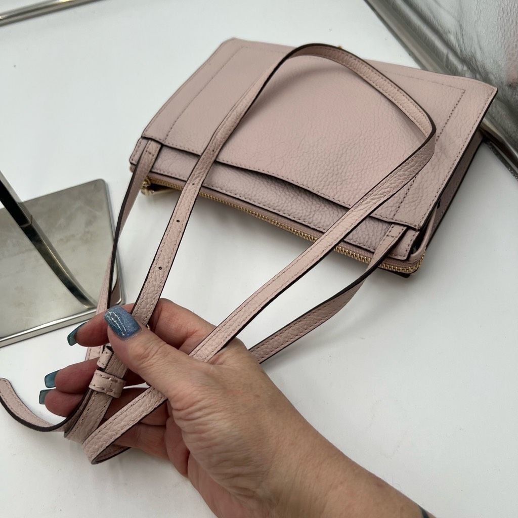 DKNY DKNY Blush Pink Leather Studded Crossbody Bag Size ONE SIZE - 10 Thumbnail