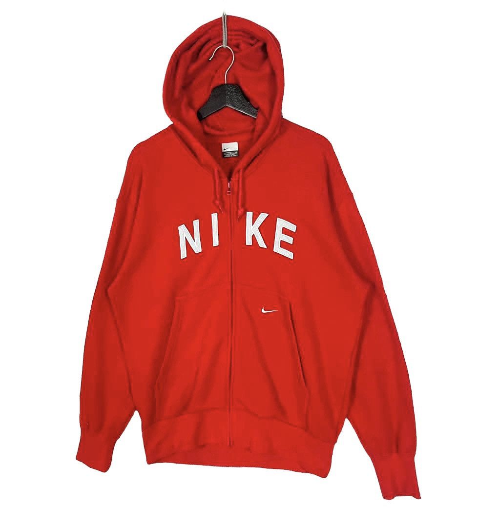 Nike × Vintage Vintage Y2K Nike Swoosh Small Logo Zip Up Hoodie Size M Size US M / EU 48-50 / 2 - 4 Thumbnail