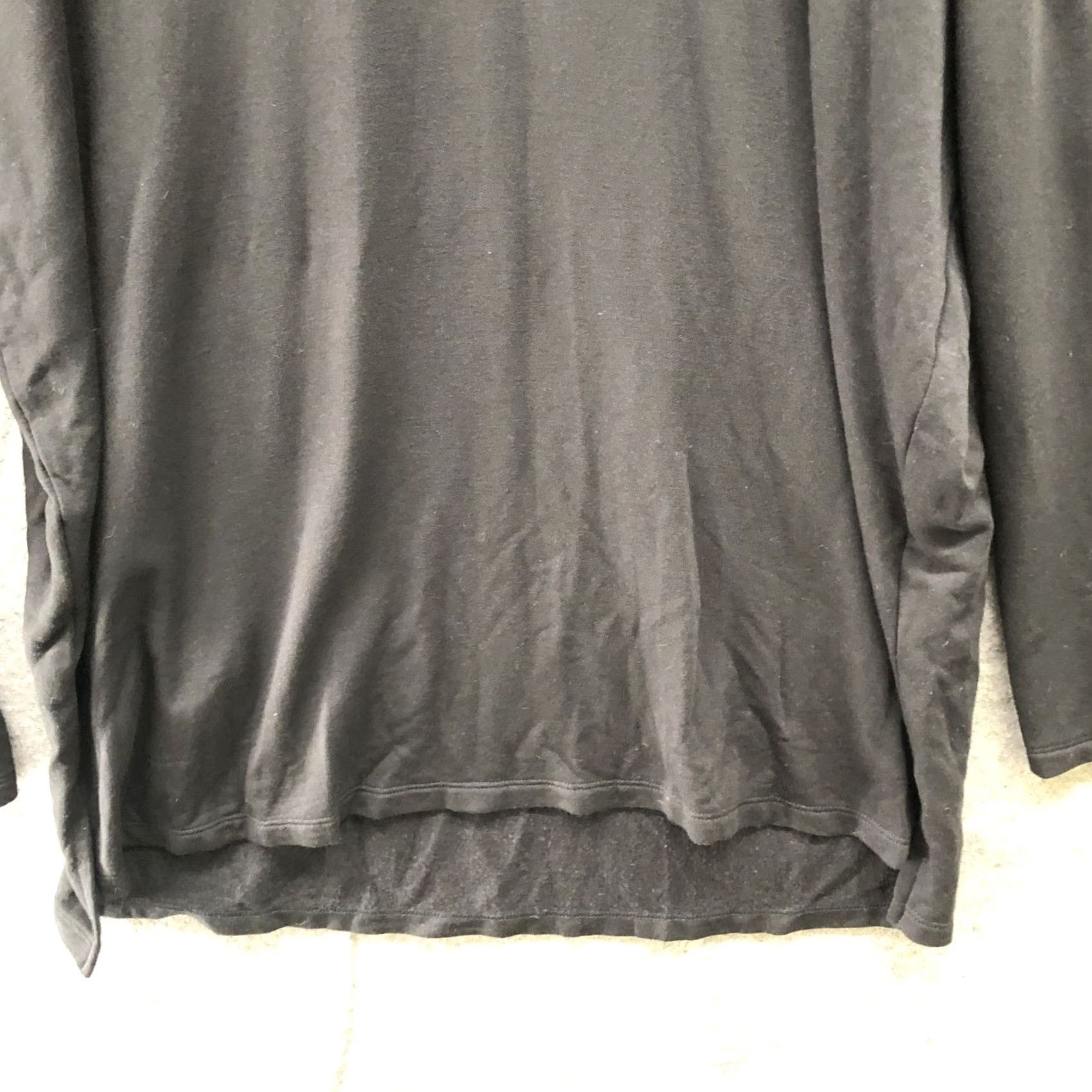 Loft Loft Turtleneck Tunic Top Womens L Black Pullover Knit Relaxed Fit Casual Long Sleeve | T-Shirt Style Cozycore Lounge Season Fall Winter Size L / US 10 / IT 46 - 4 Thumbnail