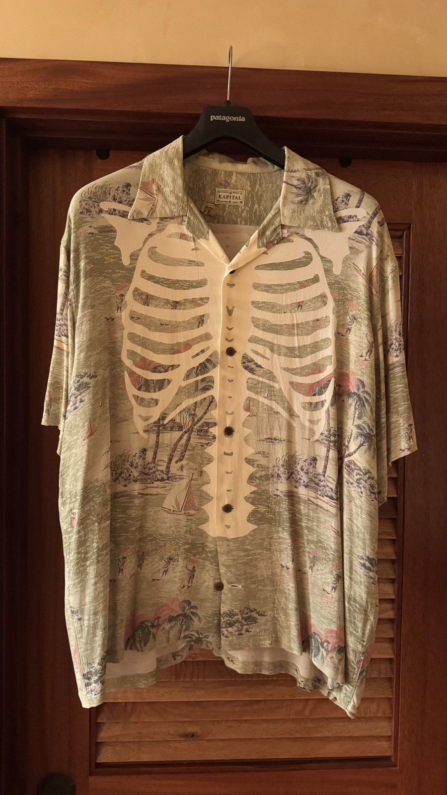 Kapital Kapital kamehameha bone aloha shirt green sz 5 Size US XXL / EU 58 / 5 - 1 Thumbnail