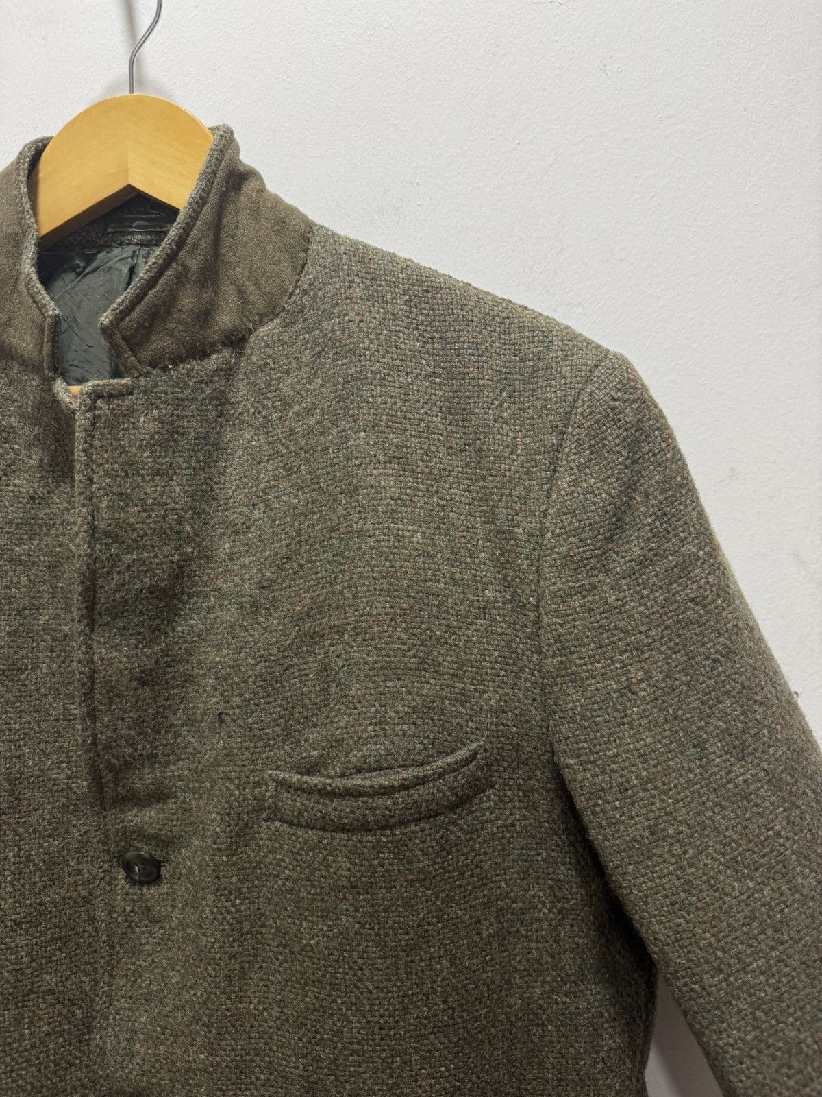 Designer × Harris Tweed DISTRESSED HARRIS TWEED HAND WOVENWOOL BLAZER JACKET Size US S / EU 44-46 / 1 - 4 Thumbnail