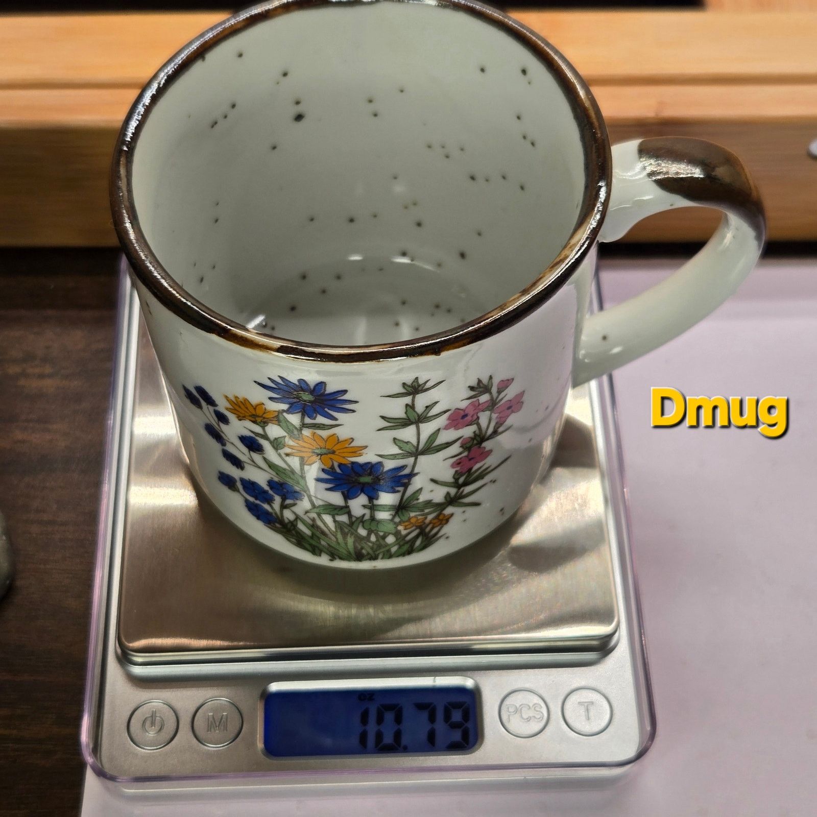 Vintage Vintage Japan Speckled Stoneware Wildflower Coffee Mug Size ONE SIZE - 7 Thumbnail