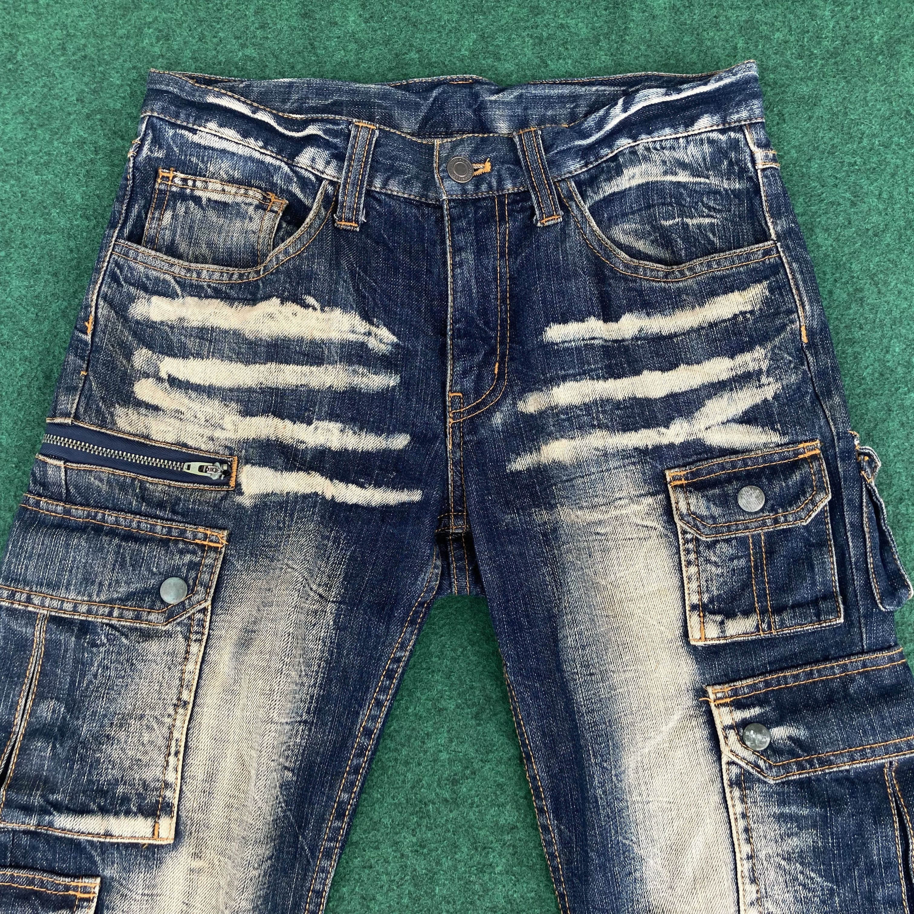 Japanese Brand Vtg Front Pocket Trouser Size 30 Punk Style Streetwear Jeans Size US 30 / EU 46 - 3 Thumbnail