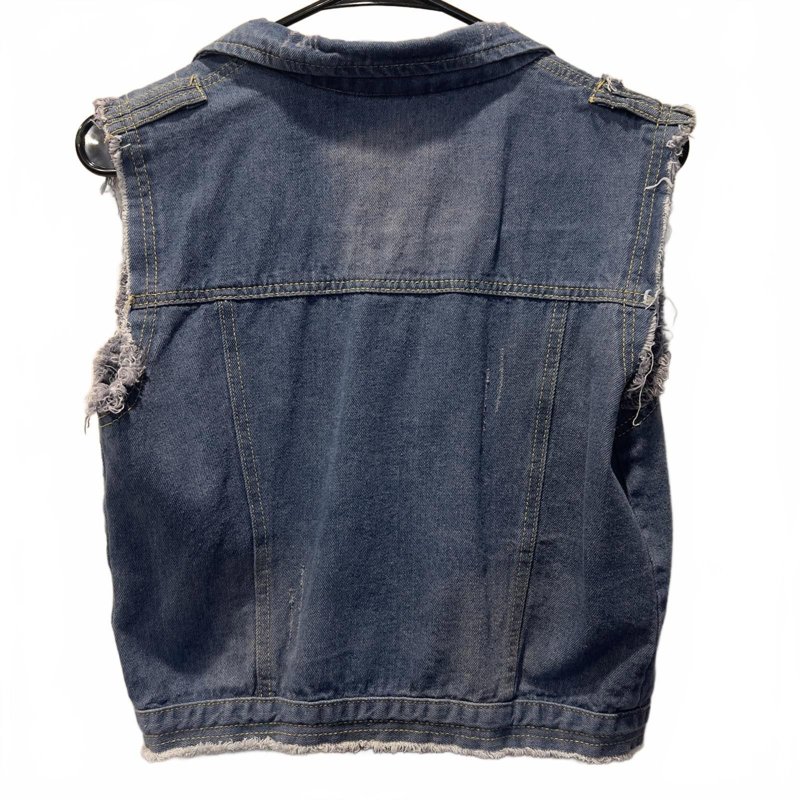 MZ Wallace Men's Distressed Denim Vest - Size Large Size US L / EU 52-54 / 3 - 2 Thumbnail