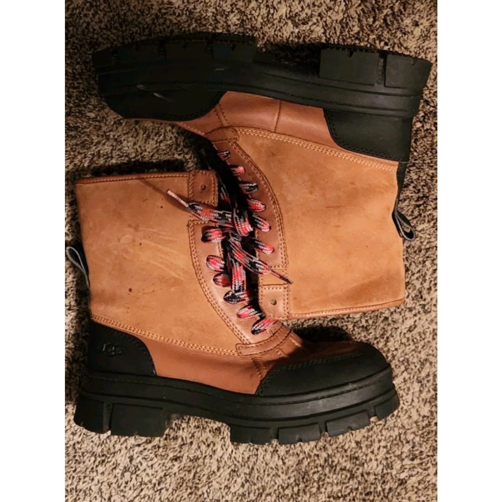 Ugg UGG Women's Ashton Addie Boots Chestnut Brown Size 7 Leather Winter Boots Rubber Outsole M Dress Boots Women UGG ASHTON ADDIE Size US 7 / IT 37 - 2 Thumbnail