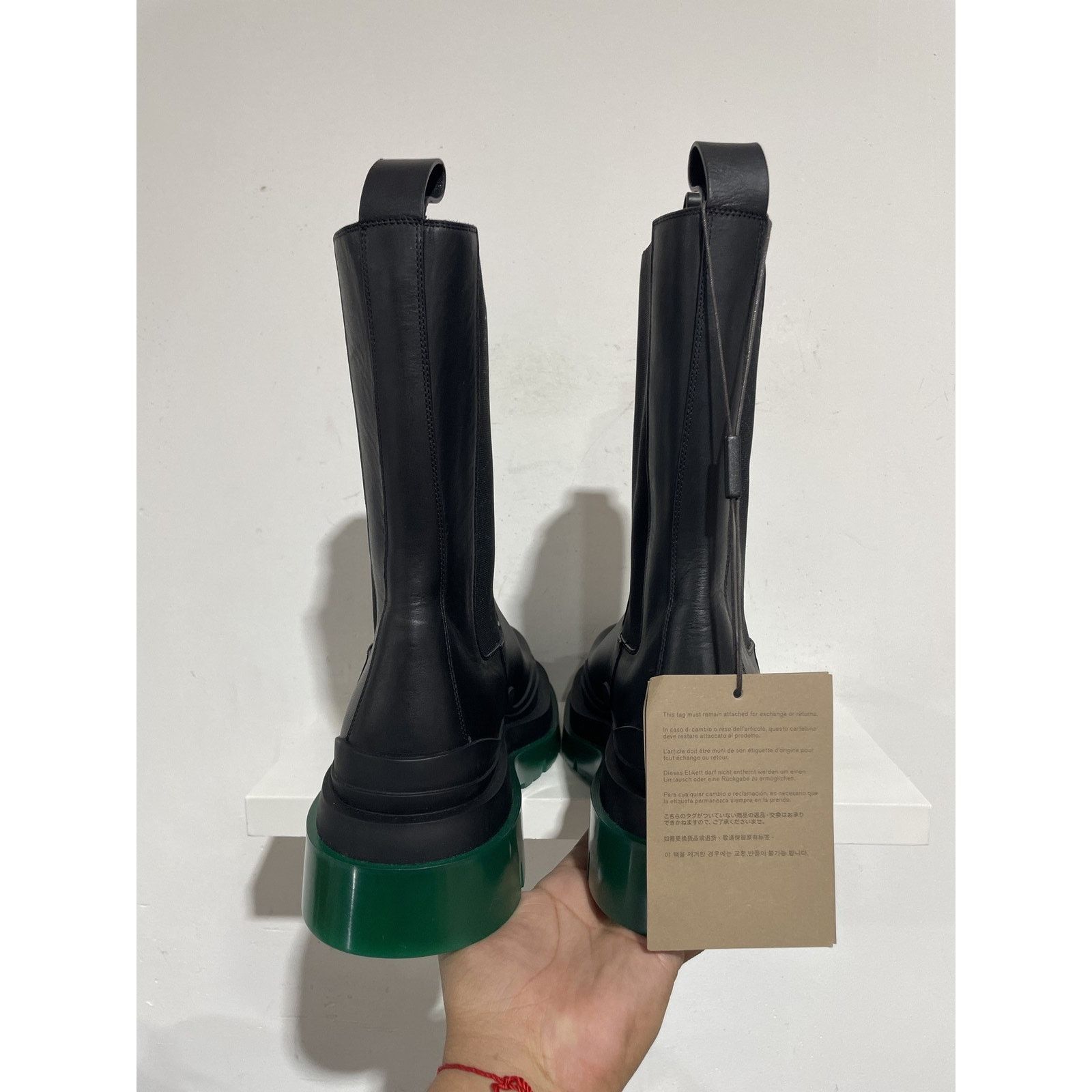 Bottega Veneta BOTTEGA VENETA LEATER RAIN BOOTS SIZE 41 (8US) NEW Size US 8 / EU 41 - 3 Thumbnail
