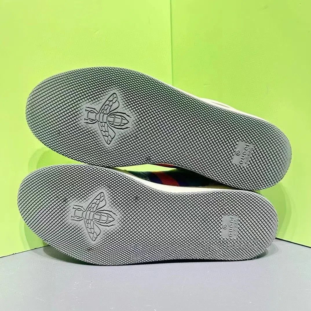 Gucci Gucci Distressed GG Enamel Sneakers. Size US 6 / EU 39 - 8 Thumbnail