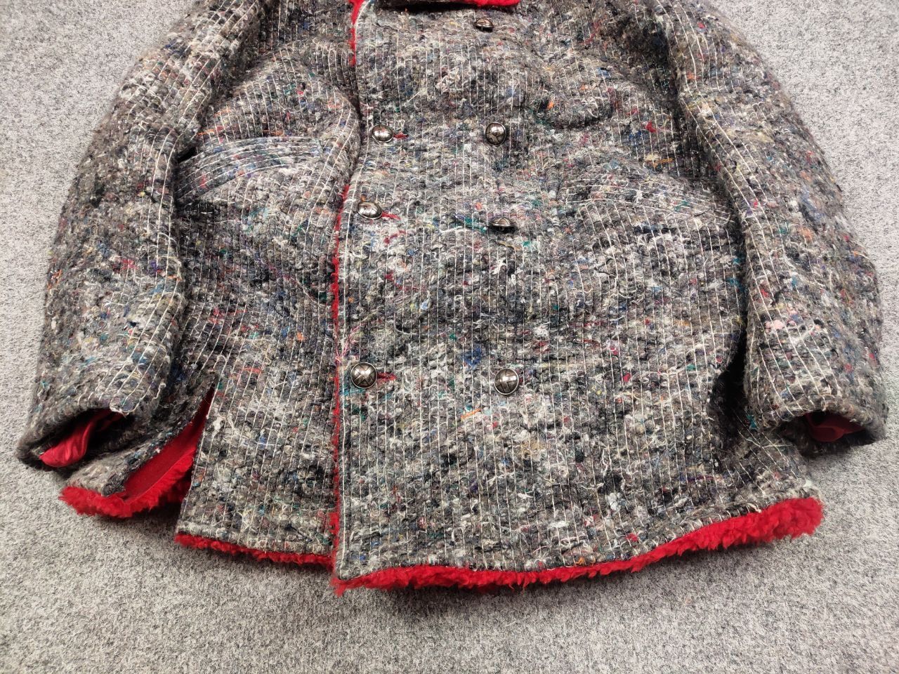 Japanese Brand Ultra rare Vintage 80s Jean Fixo Packing Felt Peacoat Jacket Size US L / EU 52-54 / 3 - 9 Thumbnail