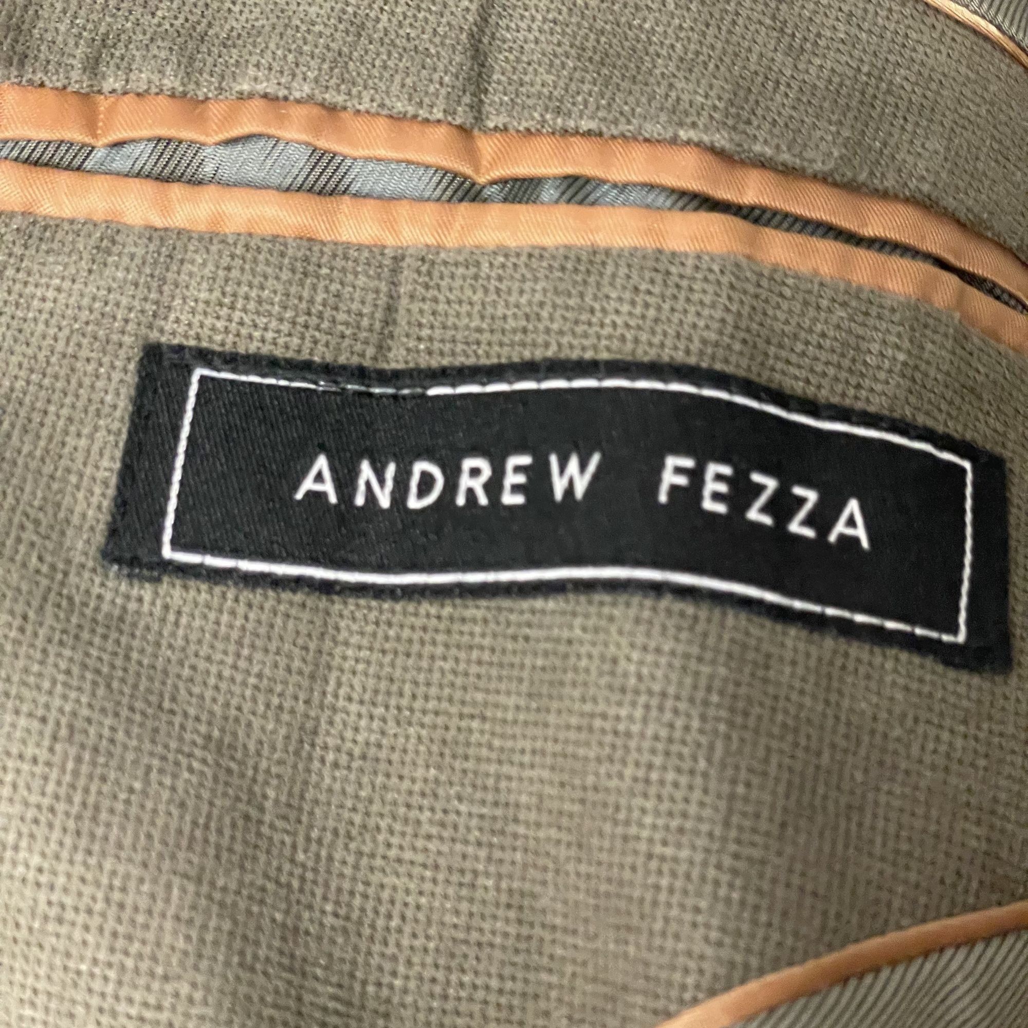 Andrew Fezza Vtg Andrew Fezza Sport Coat SOFT MICROFIBER Jacket Size 44R - 6 Thumbnail