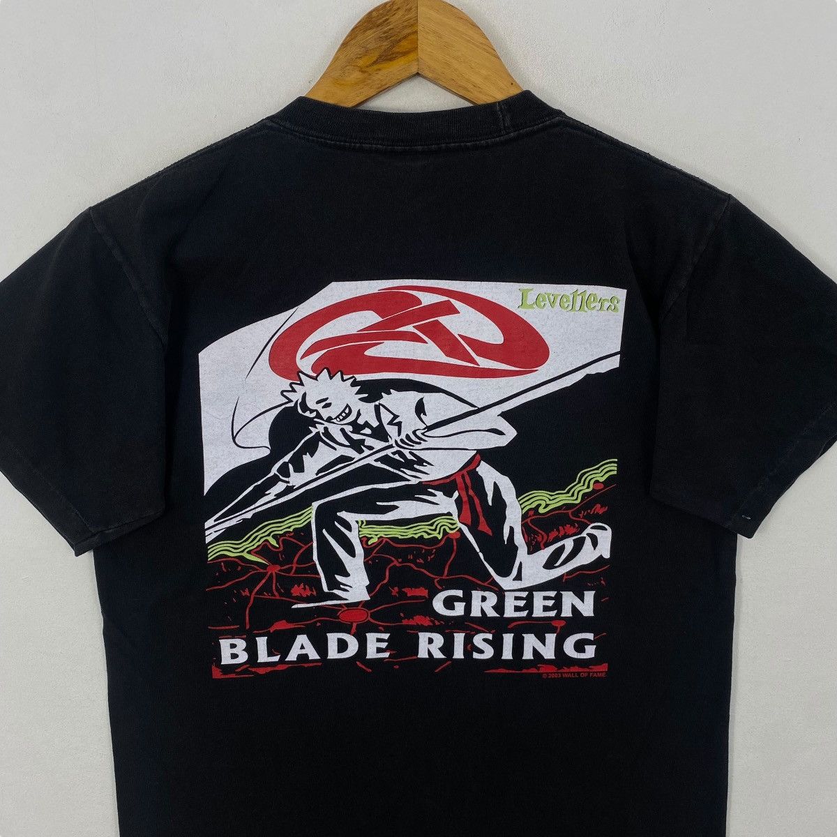 Band Tees × Vintage Vintage 00's LEVELLERS Green Blade Rising Album Band Tee Size US S / EU 44-46 / 1 - 2 Thumbnail