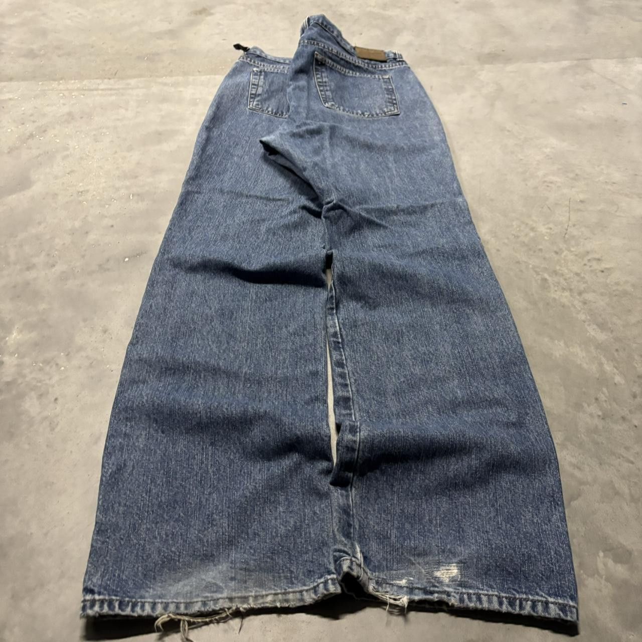 Calvin Klein × Vintage Crazy Vintage Y2K/2000s Baggy Calvin Klein Medium Wash Denim Jeans! Size US 36 / EU 52 - 4 Thumbnail