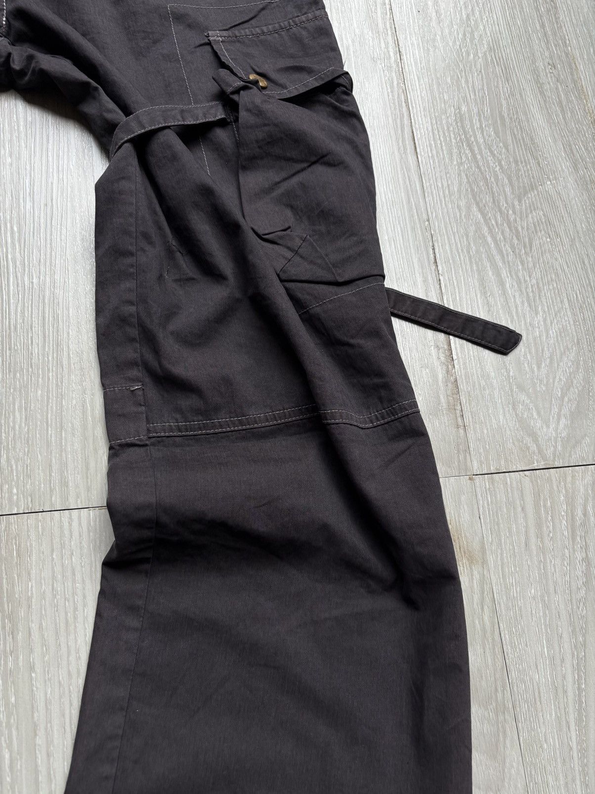 Japanese Brand Sevenj lace up flare cargo pants Size US 29 - 5 Thumbnail