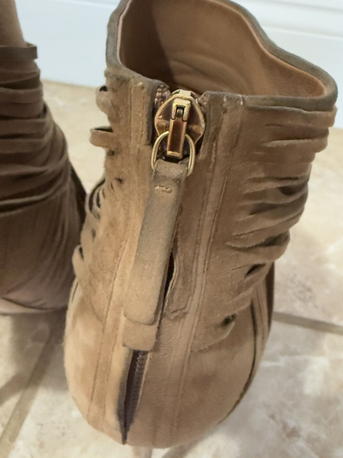 Gucci Suede ankle boots , high heel shoes Gucci Size US 8.5 / IT 38.5 - 3 Thumbnail