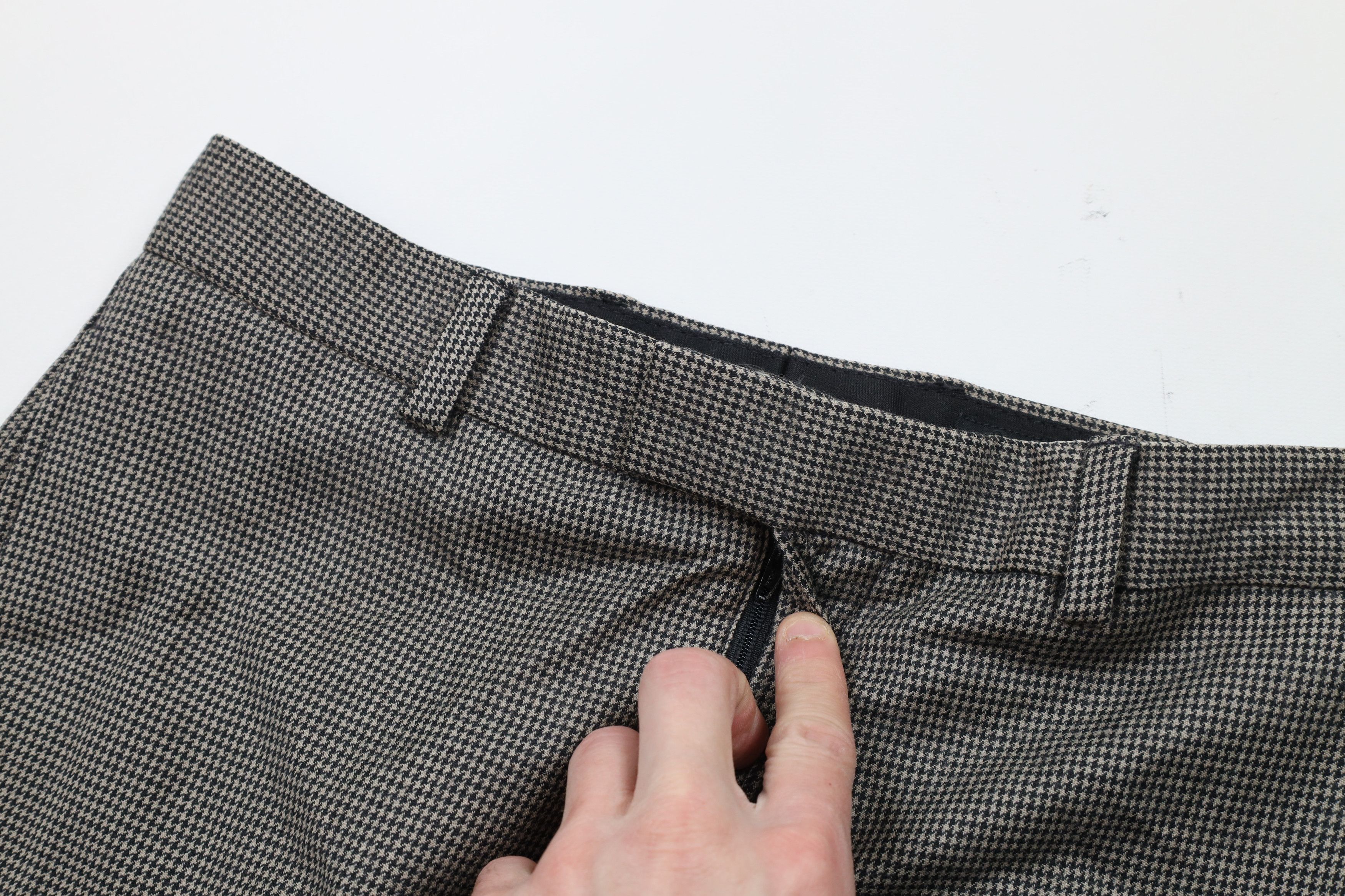 Eddie Bauer × Vintage Vintage 90s Eddie Bauer Houndstooth Chino Pants Trousers Size US 30 / EU 46 - 6 Thumbnail