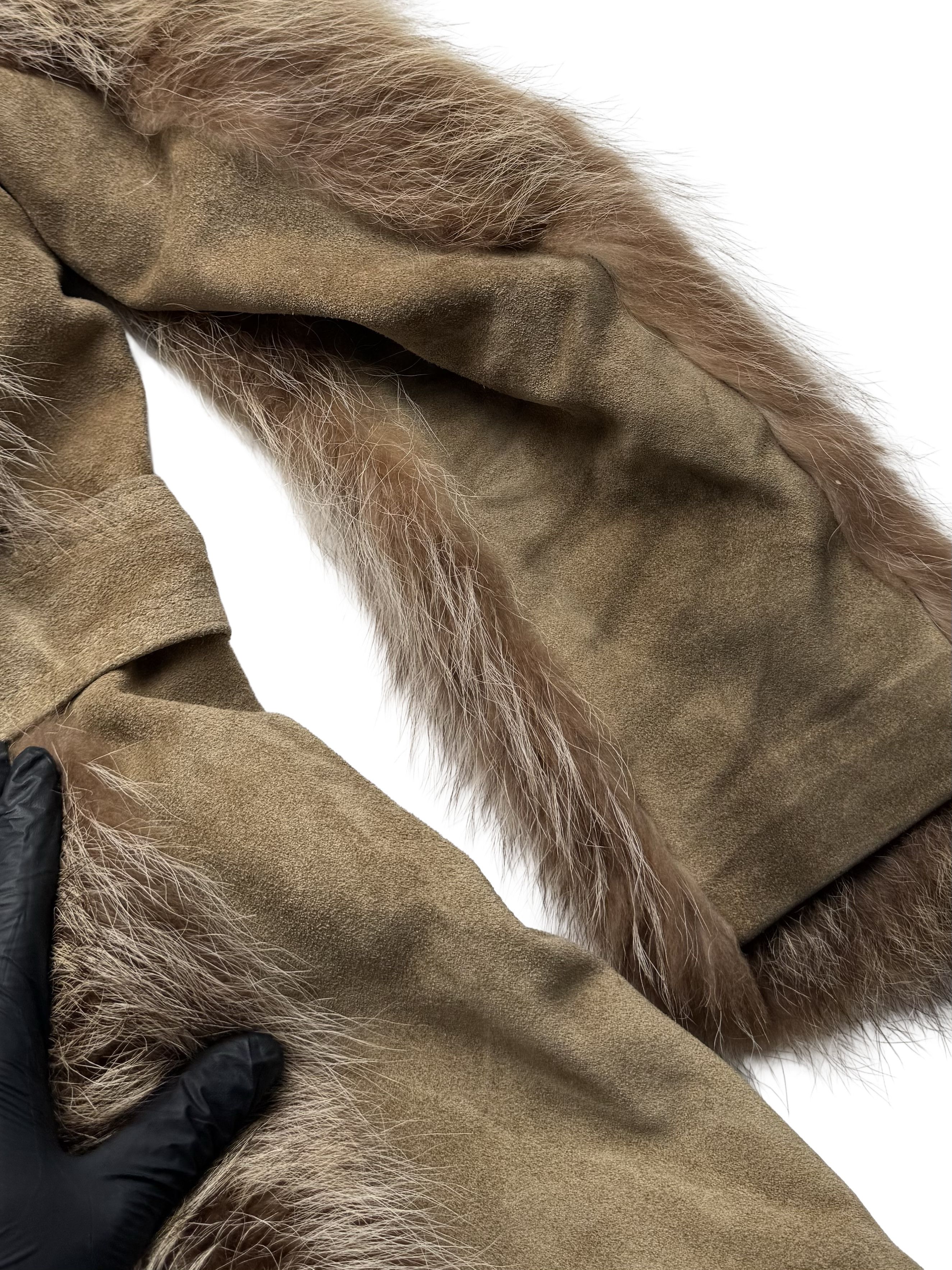 Vintage Vintage Real Suede Coat With Real Fur Details Size M / US 6-8 / IT 42-44 - 25 Thumbnail