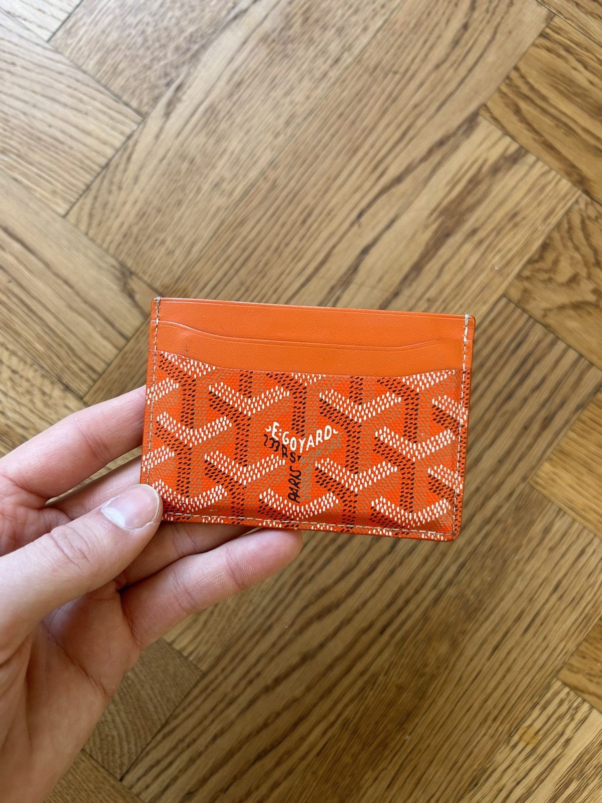 image of Goyard Cardholder in Orange, Men's