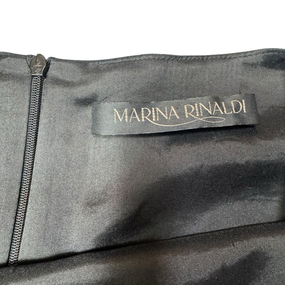 Marina Rinaldi Marina Rinaldi Black Grey Sleeveless Textured Front Midi Dr Size 3XL / US 20-22 - 6 Thumbnail