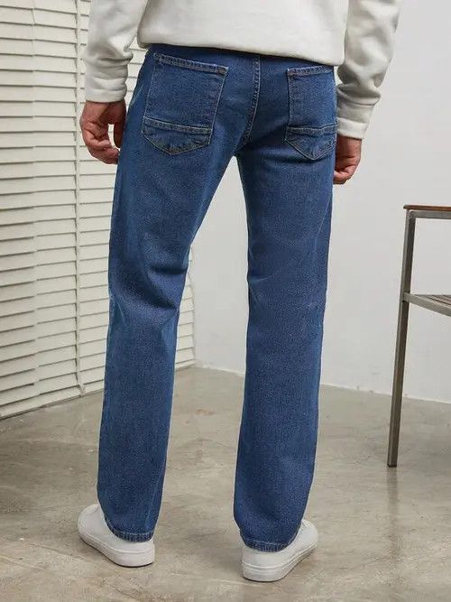 Jean DRIP Y2K designer straight jeans denim Size US 32 / EU 48 - 2 Thumbnail