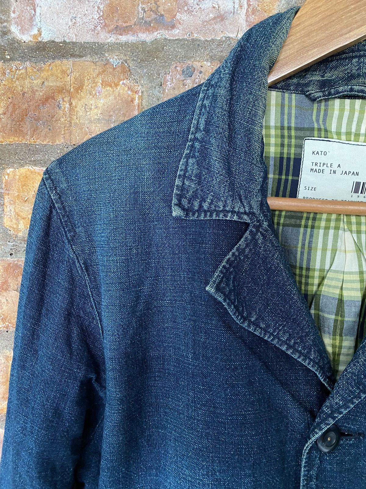 45rpm Iconic KATO indigo Faded Jacket Size US M / EU 48-50 / 2 - 6 Thumbnail