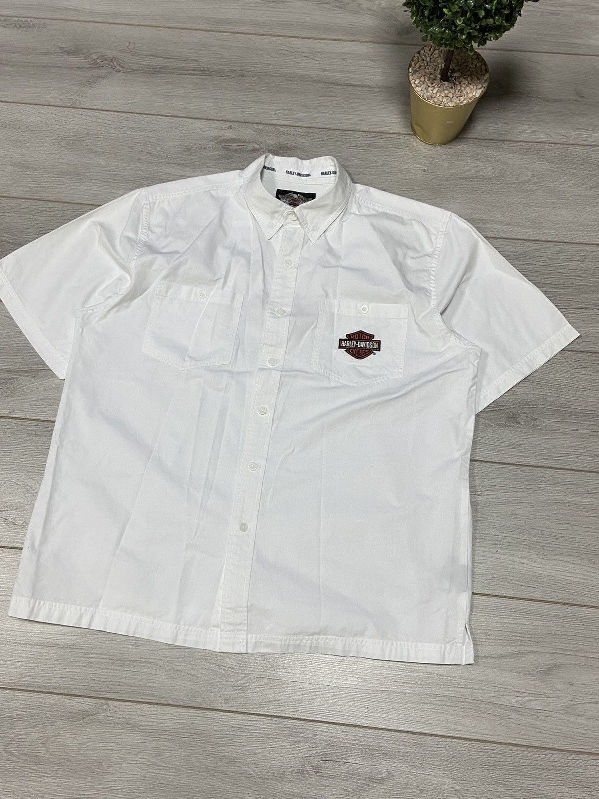 Harley Davidson Harley Davidson eagle 🦅 vintage big logo shirt buttons Size US XL / EU 56 / 4 - 3 Thumbnail