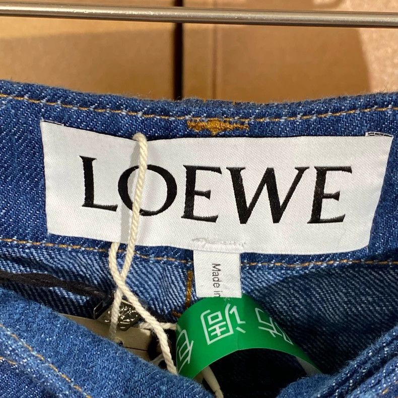 Loewe LOEWE Blue floral rolled-up jeans Size 42" / US 20 - 3 Thumbnail