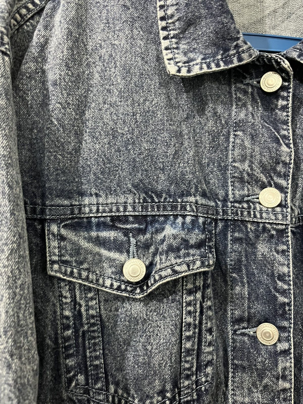 Denim & Co. COLZA Lefty Button Nice Blue Denim Color Women Jackets Size US L / EU 52-54 / 3 - 5 Thumbnail