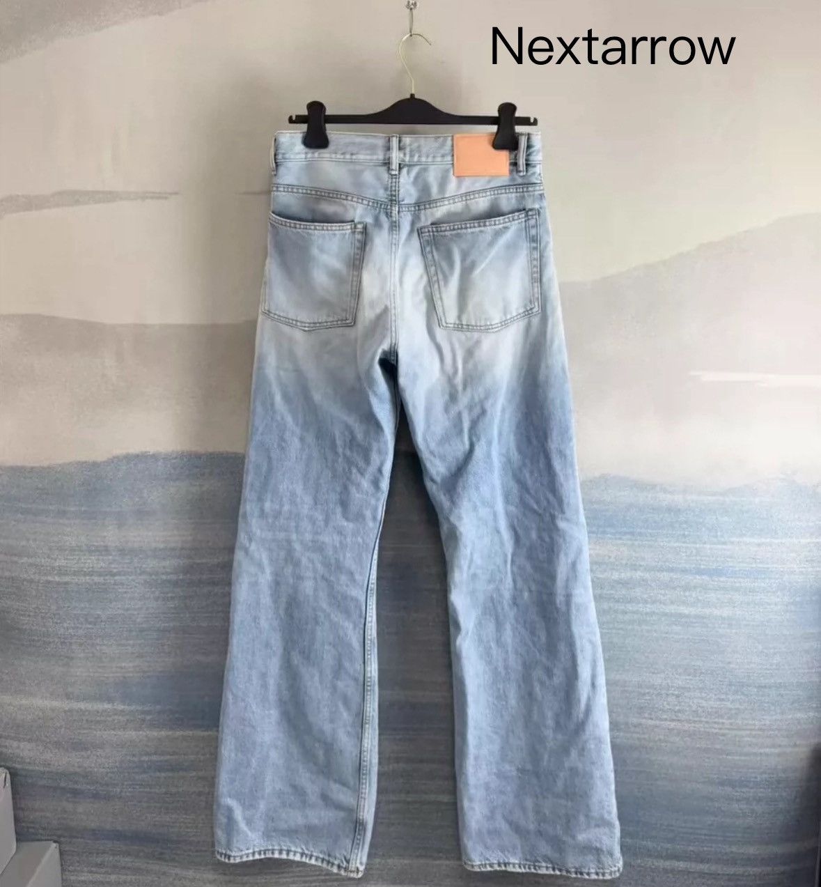 Acne Studios Acne studios Washed blue leather jeans 2412-Nextarrow Size US 30 / EU 46 - 2 Thumbnail