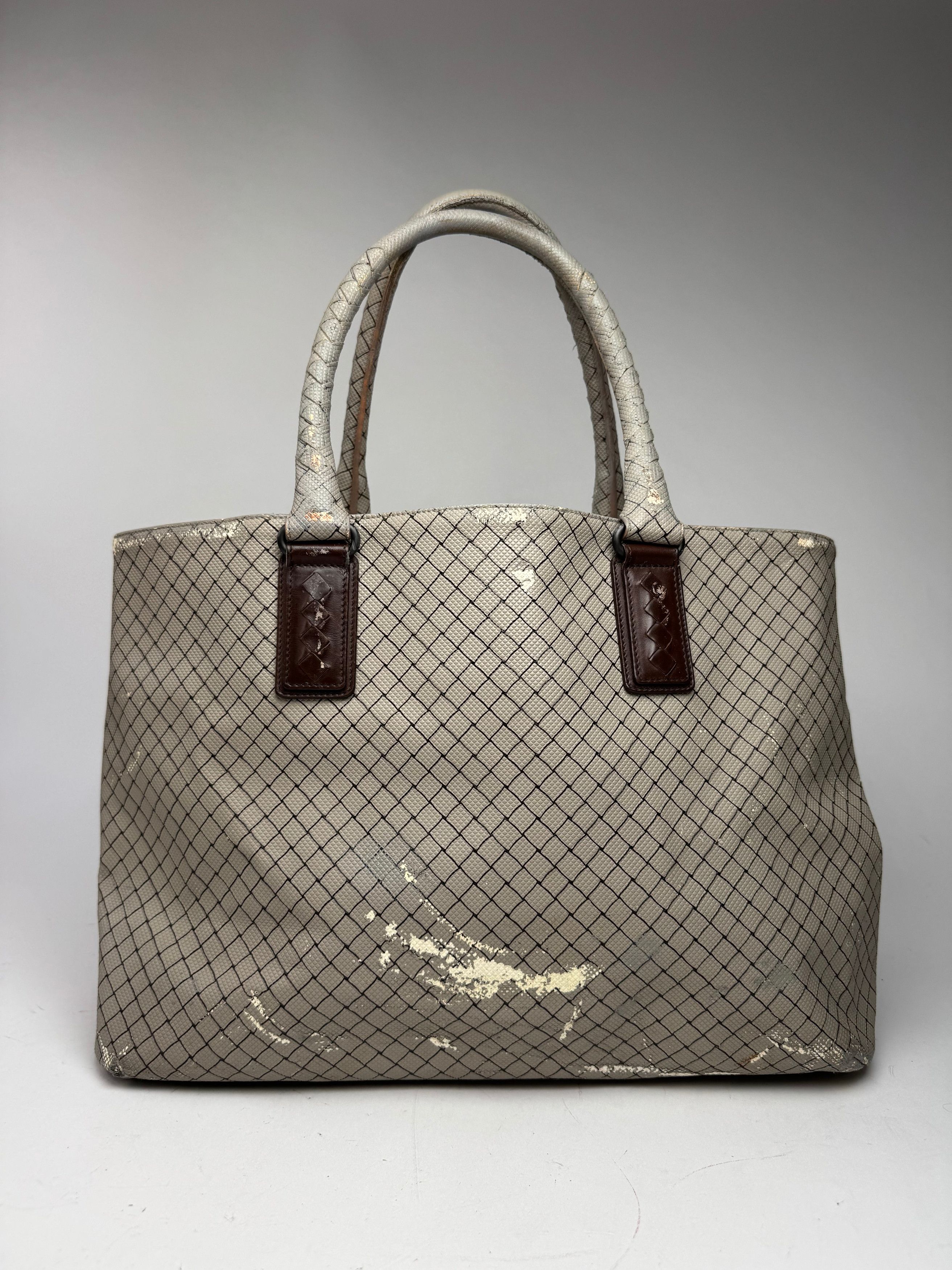 Bottega Veneta Vintage Andiamo Shopper Grey Brown Size ONE SIZE - 1 Thumbnail