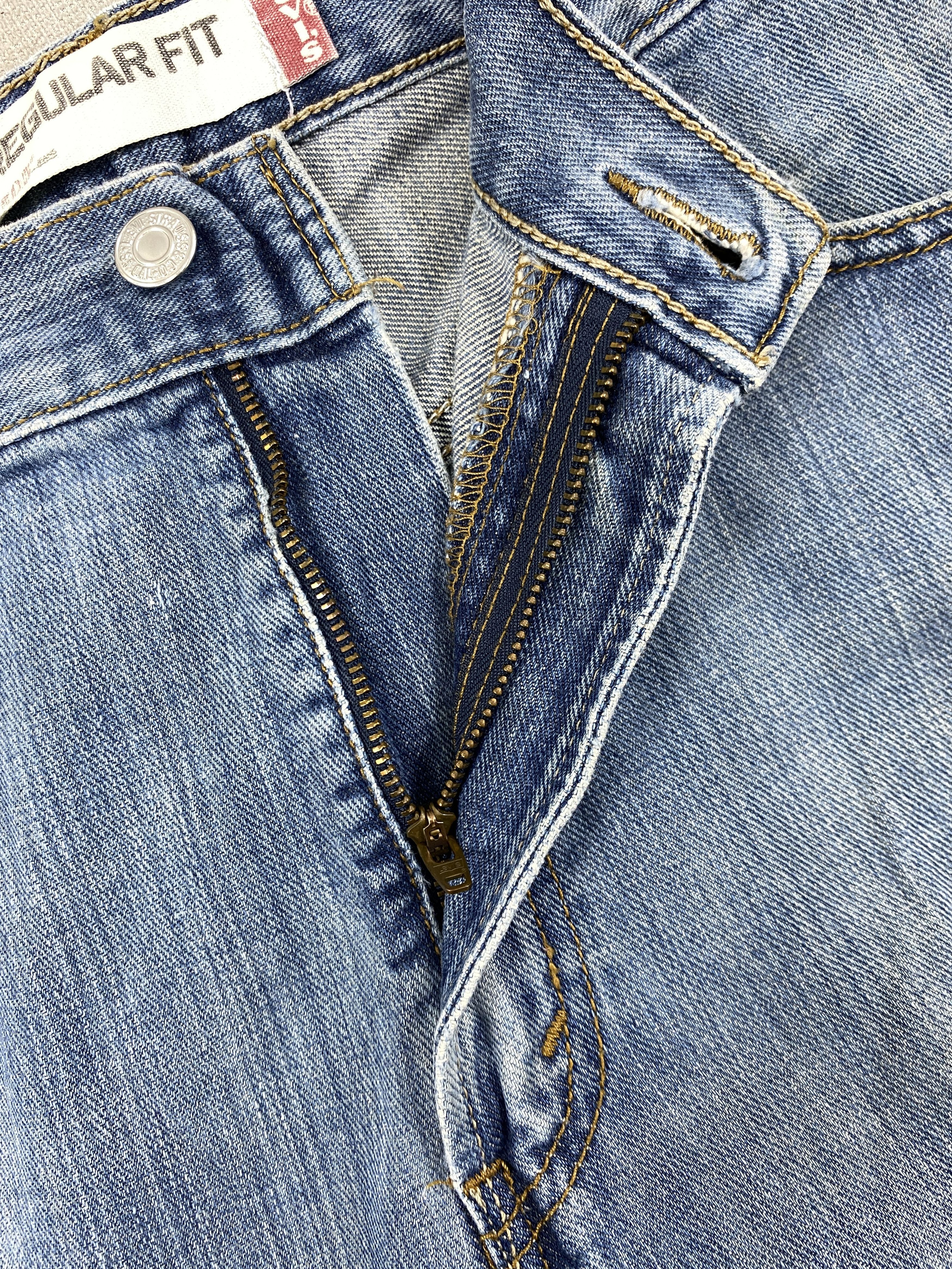 Levi's Distressed Blue Vintage Levi's 505 Jeans 34x30 Denim -JN1732 Size US 34 / EU 50 - 6 Thumbnail