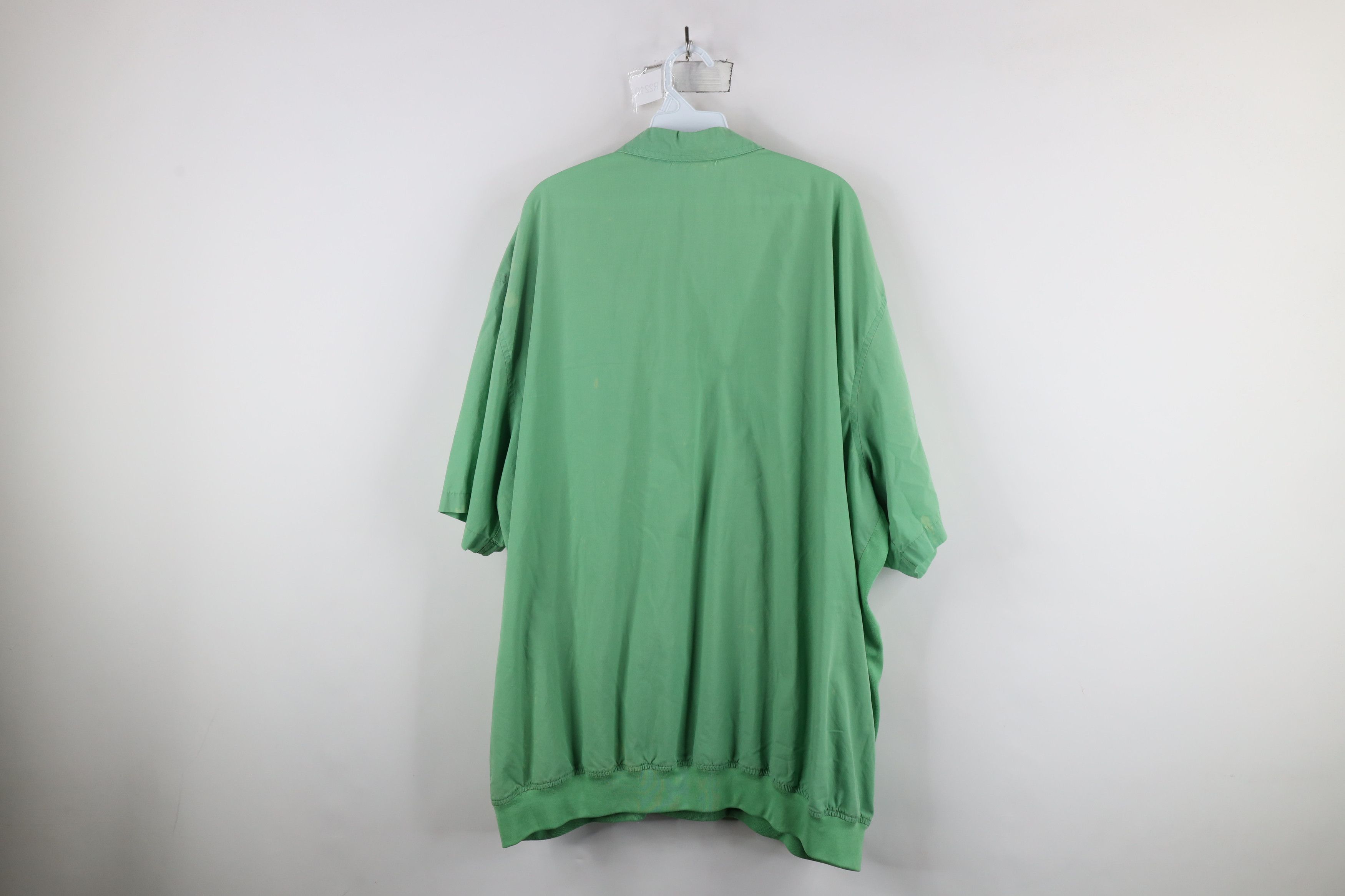 Vintage Vintage 90s Streetwear Panel Pullover Polo Shirt Green Size US XXL / EU 58 / 5 - 14 Thumbnail