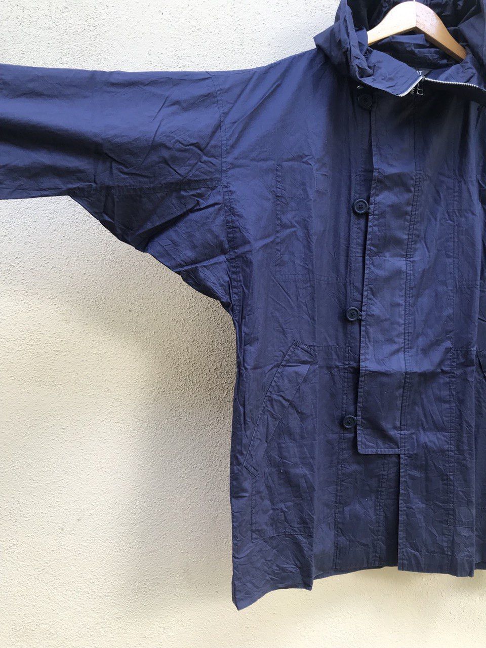 Issey Miyake 80s WINDCOAT ISSEY MIYAKE BUTTON AND ZIPPER Size US M / EU 48-50 / 2 - 5 Thumbnail
