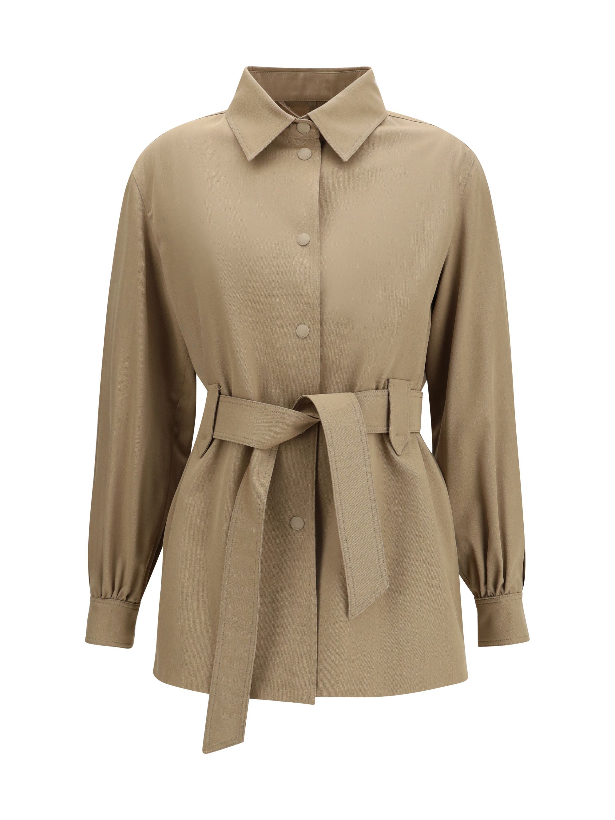 Max Mara Virgin wool Jacket-shirt Size M / US 6-8 / IT 42-44 - 1 Thumbnail