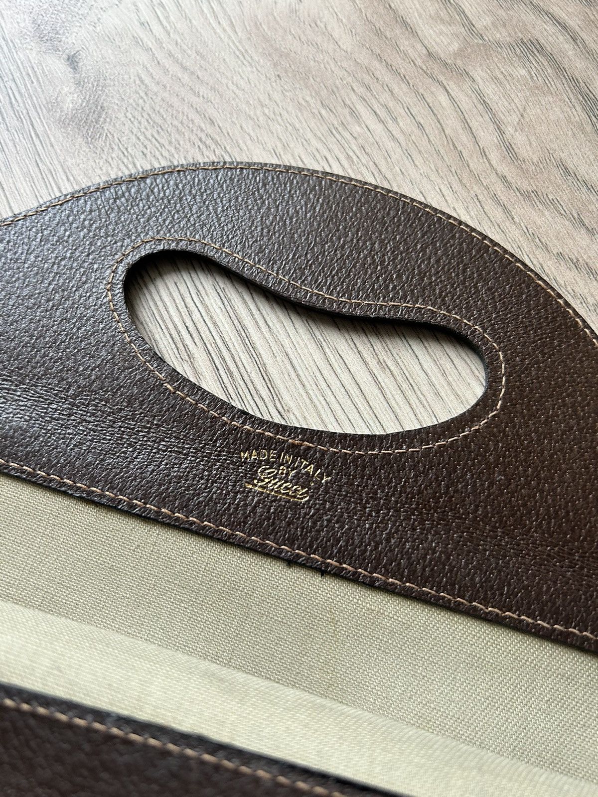 Gucci × Vintage Vintage Gucci Monogram Beige Bag 80ʼs Size ONE SIZE - 8 Thumbnail